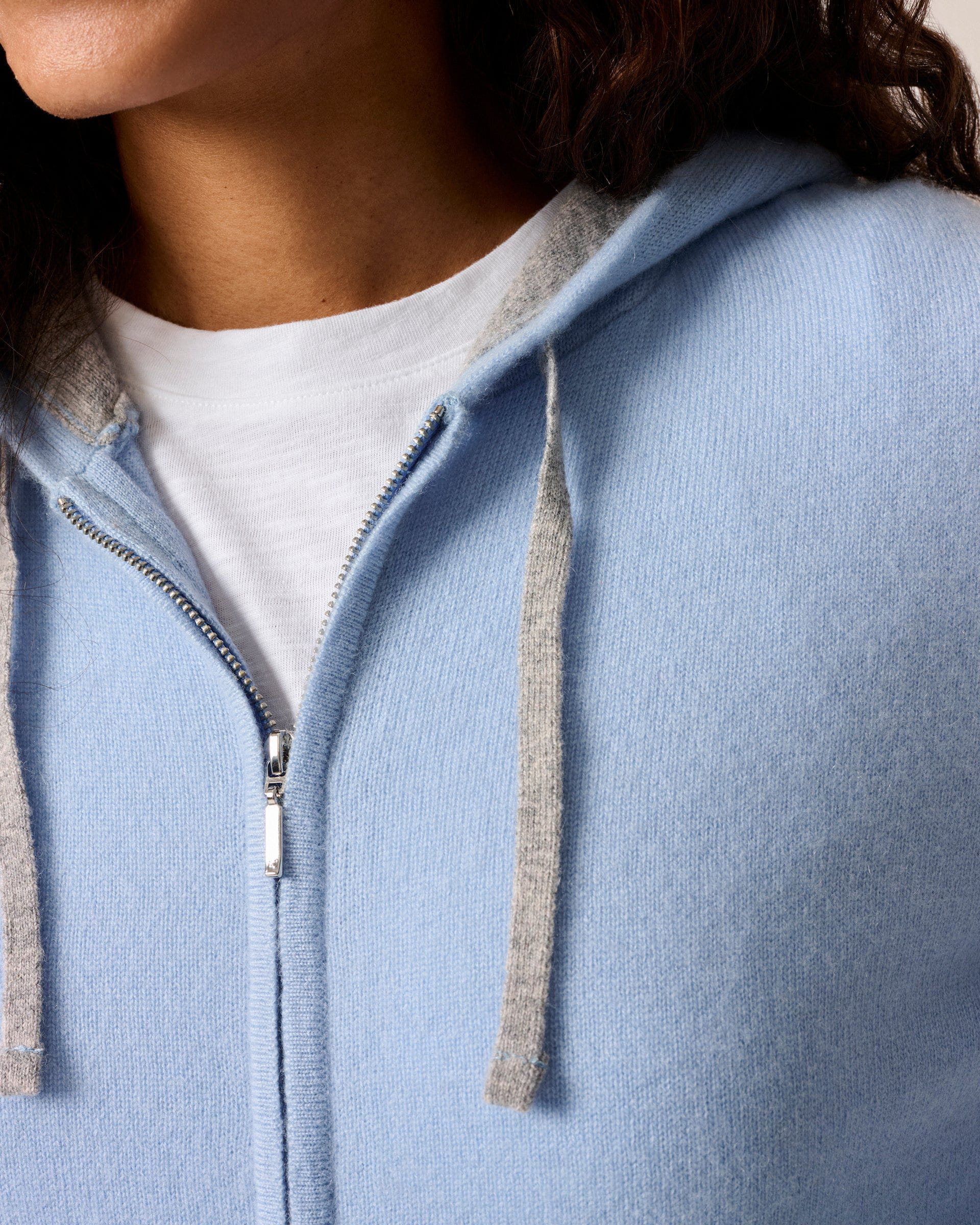 Johnnie-O Amanda Cashmere Full Zip Hooded Sweater