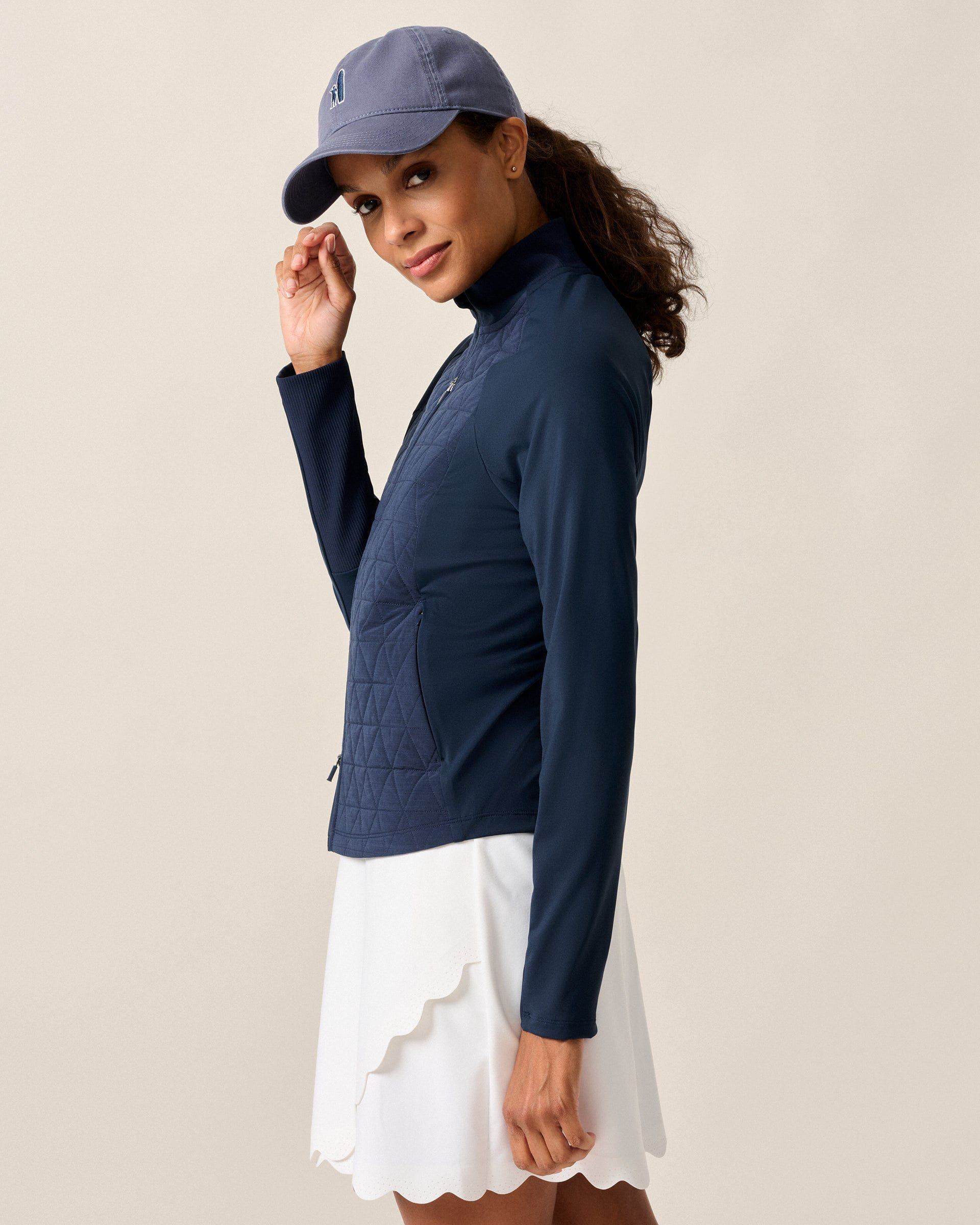 Johnnie-O Hannah Performance Mixed Media Jacket