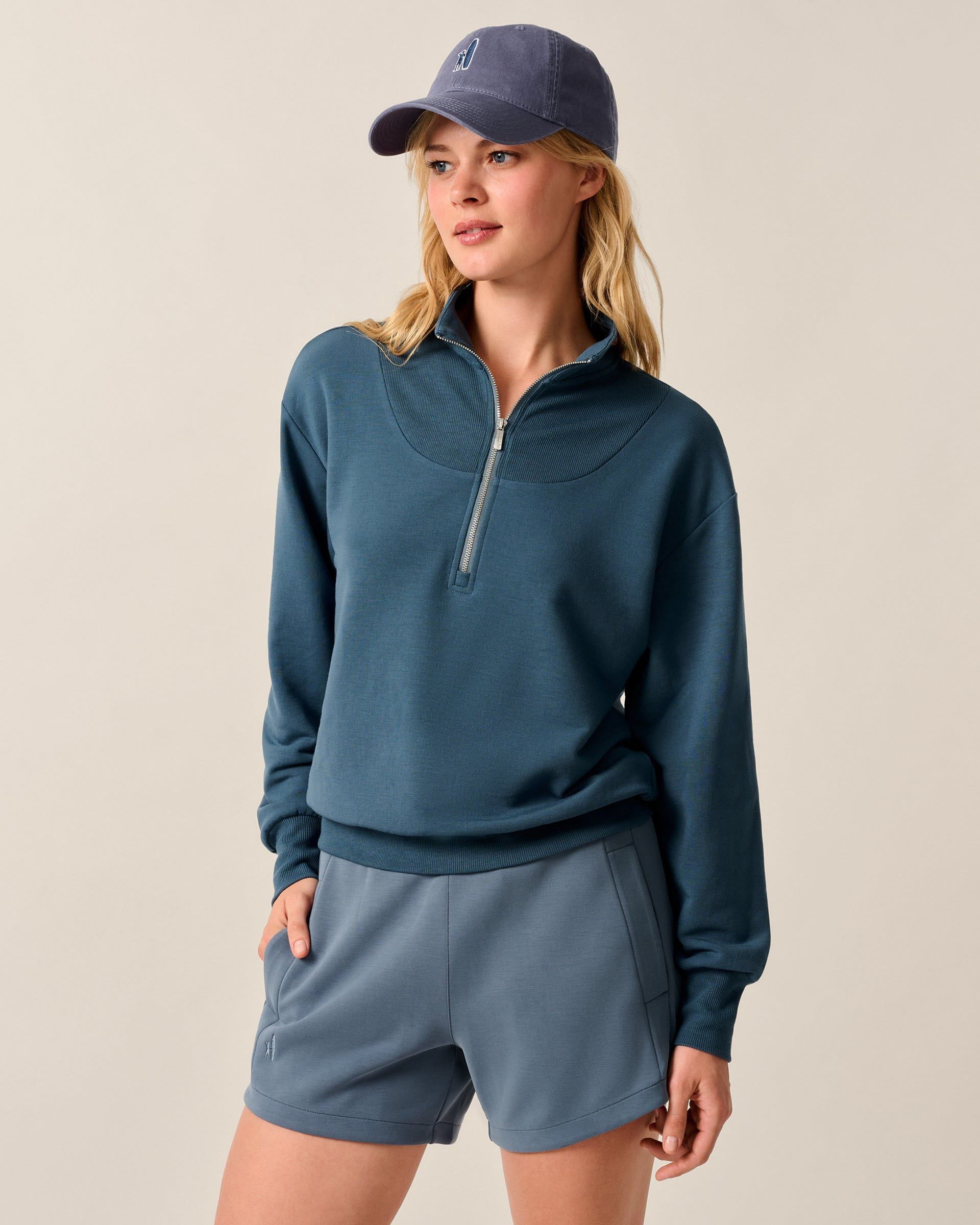 Johnnie-O Naomi Rib Knit 1/4 Zip