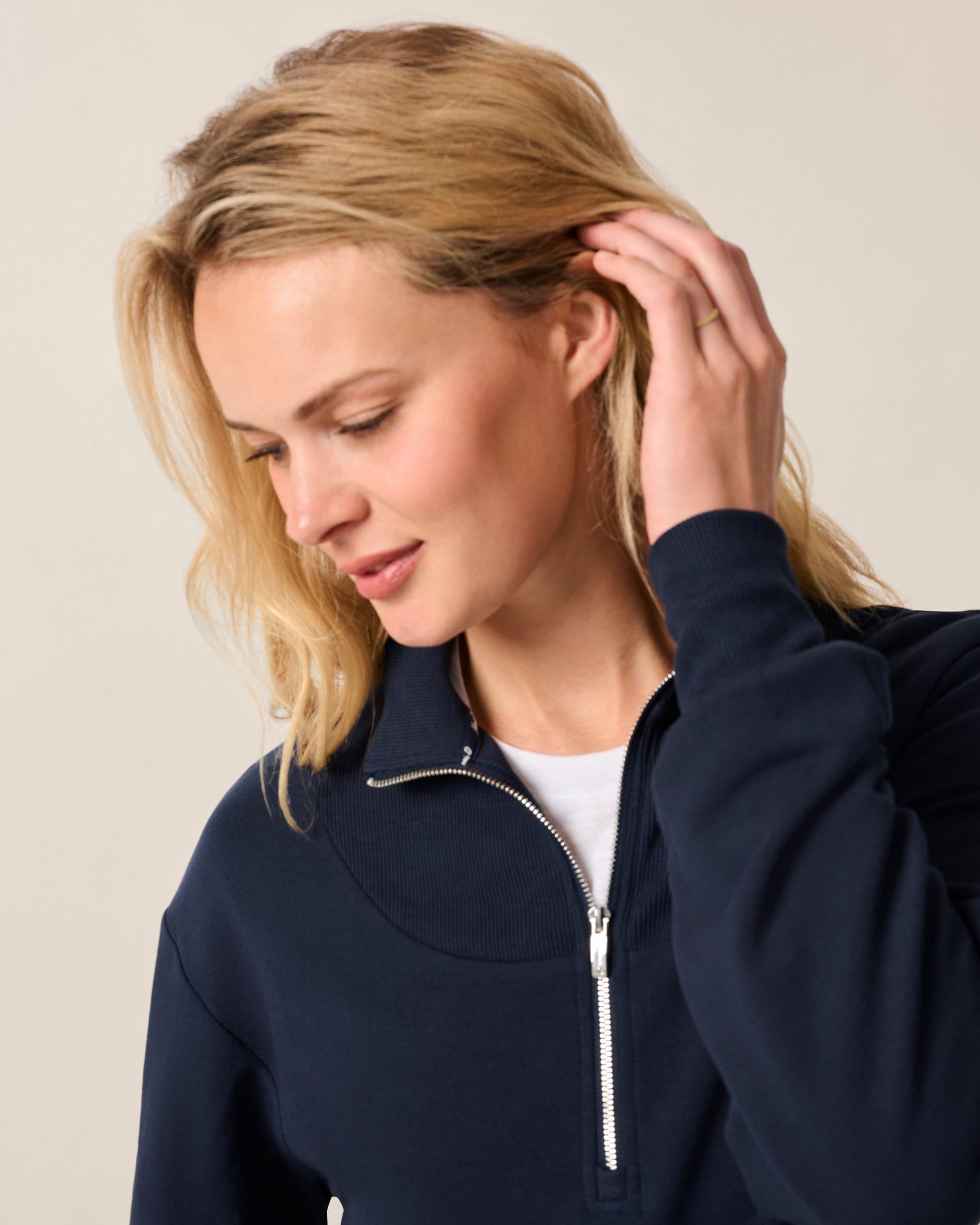 Johnnie-O Naomi Rib Knit 1/4 Zip