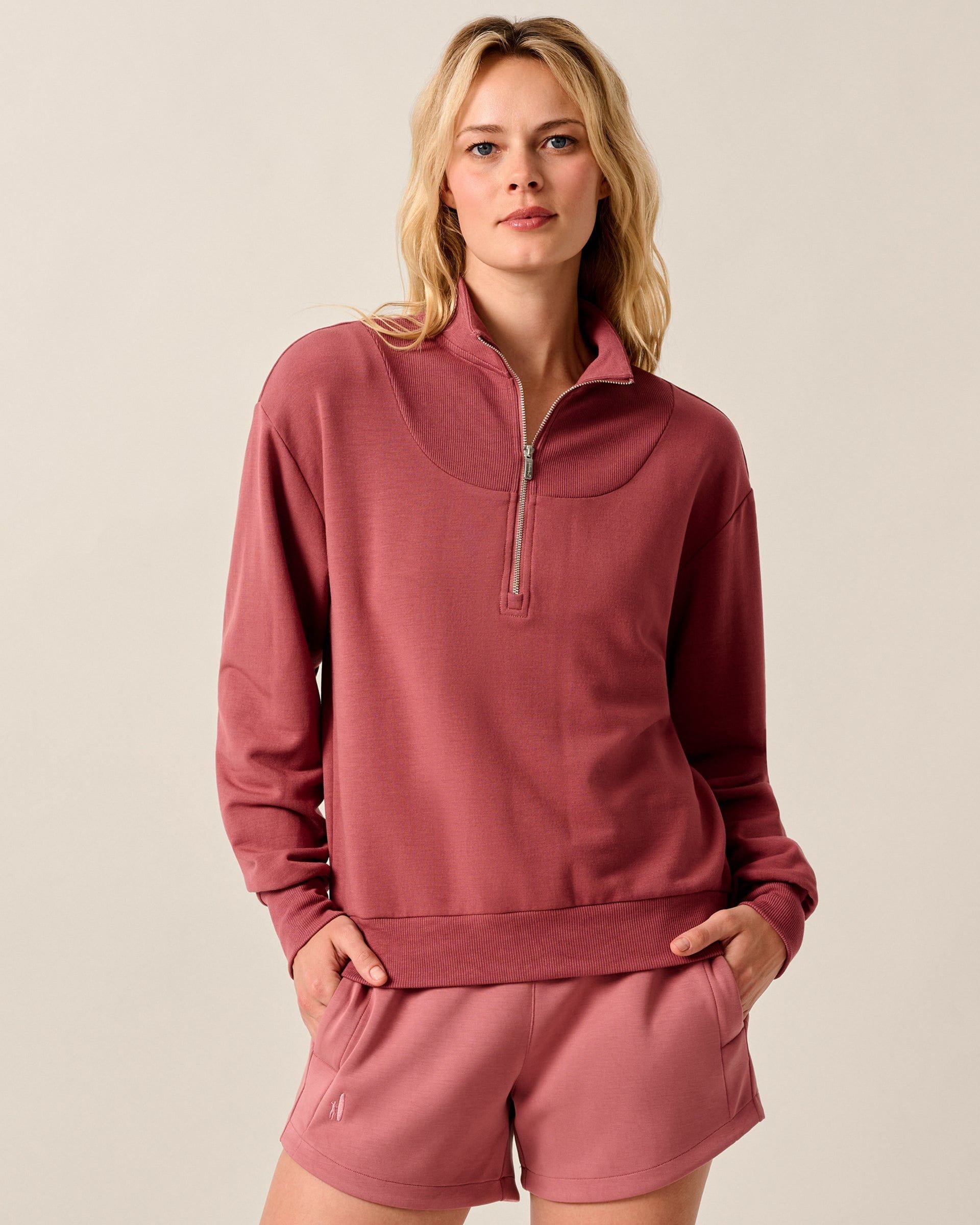 Johnnie-O Naomi Rib Knit 1/4 Zip