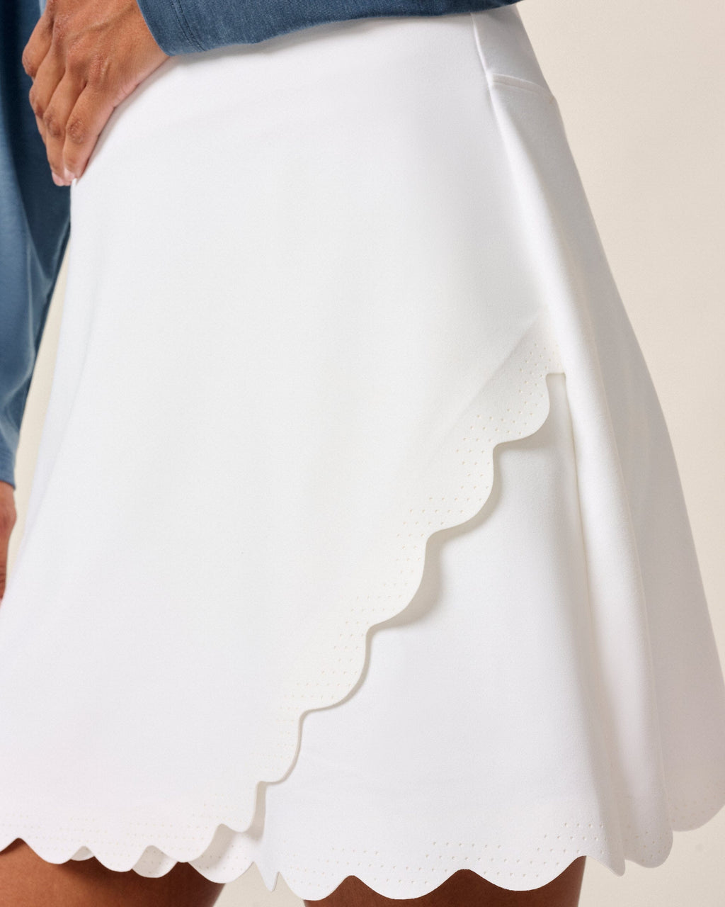 Johnnie-O Sienna Scalloped Performance Skort