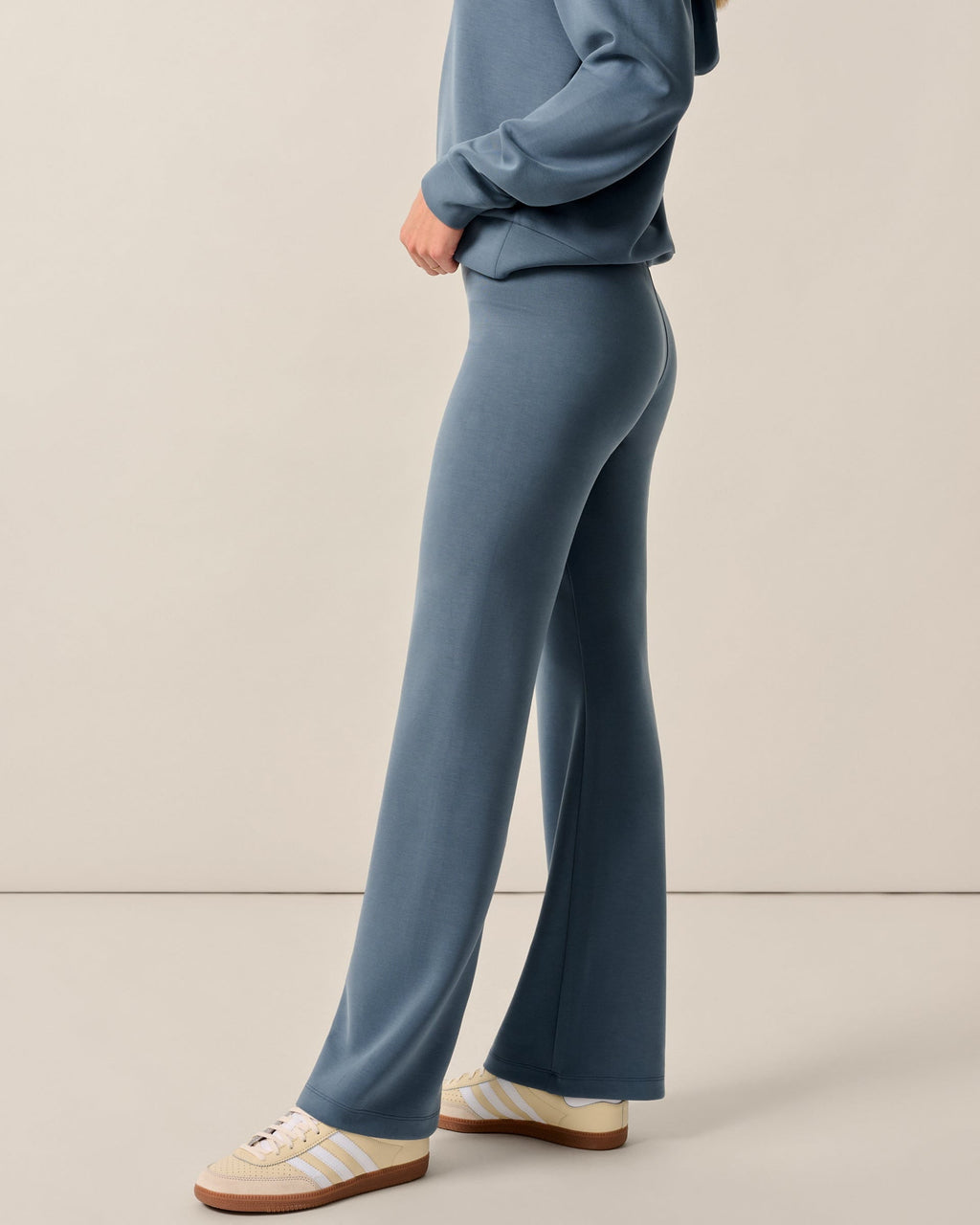 Johnnie-O Solange Flared Leg Sweatpant, Bering Sea