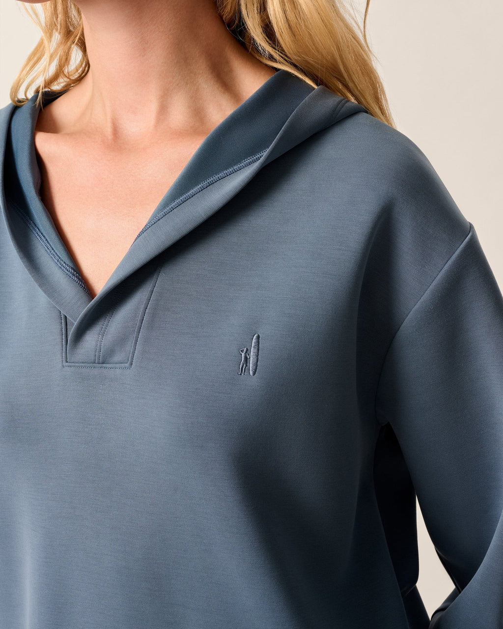 Johnnie-O Stef Johnny Collar Lounge Hoodie