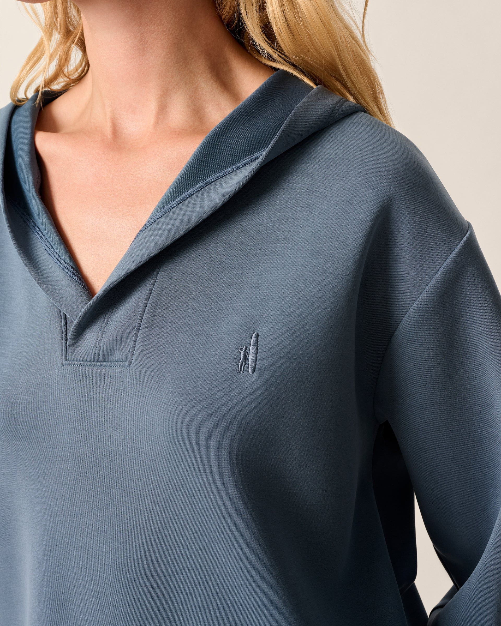 Johnnie-O Stef Johnny Collar Lounge Hoodie