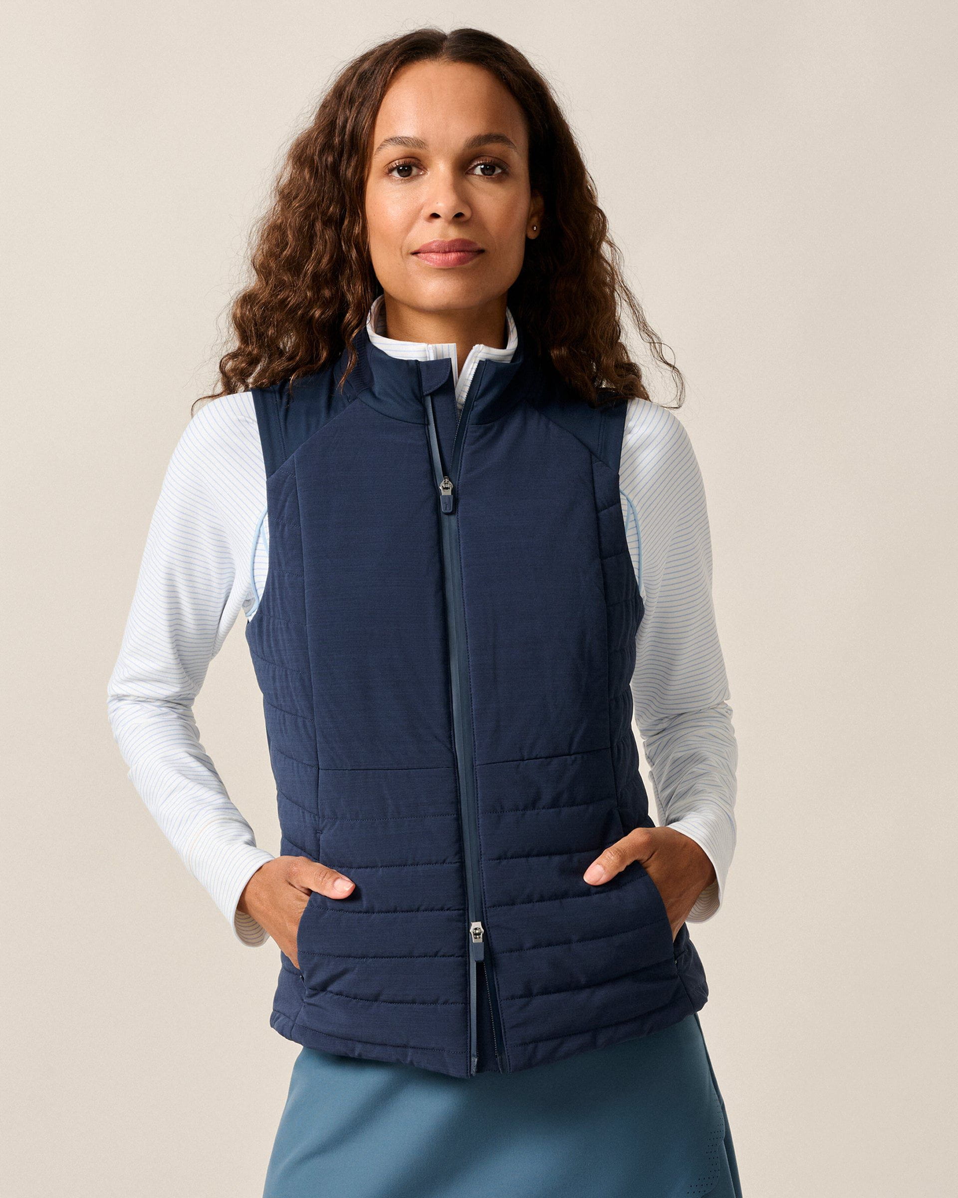 Johnnie-O Victoria Performance Mixed Media Vest