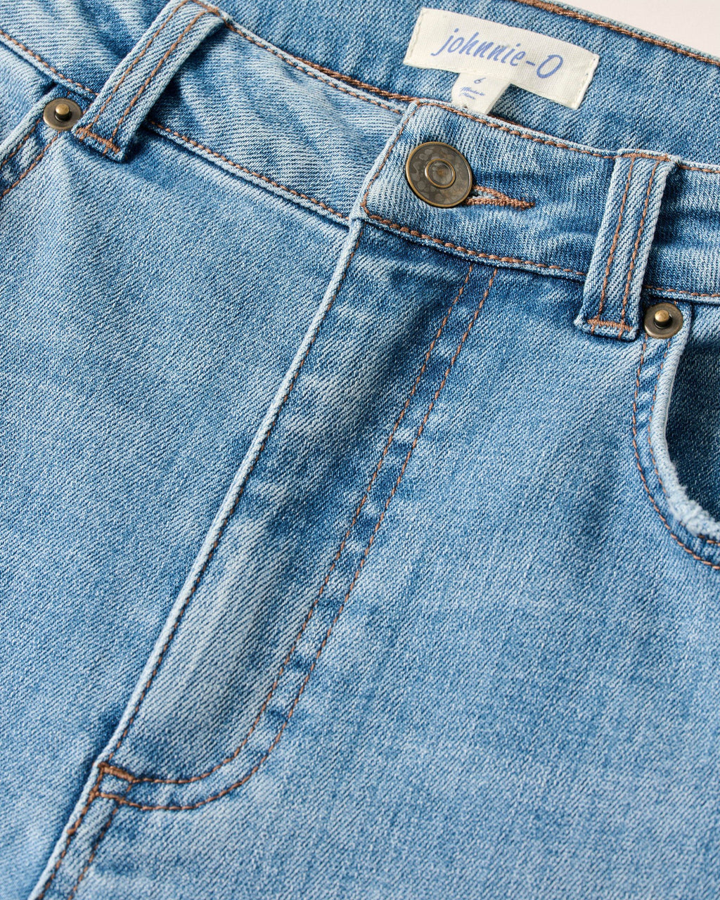 Johnnie-O Savanah Light Everyday Wash Jean, Crystal