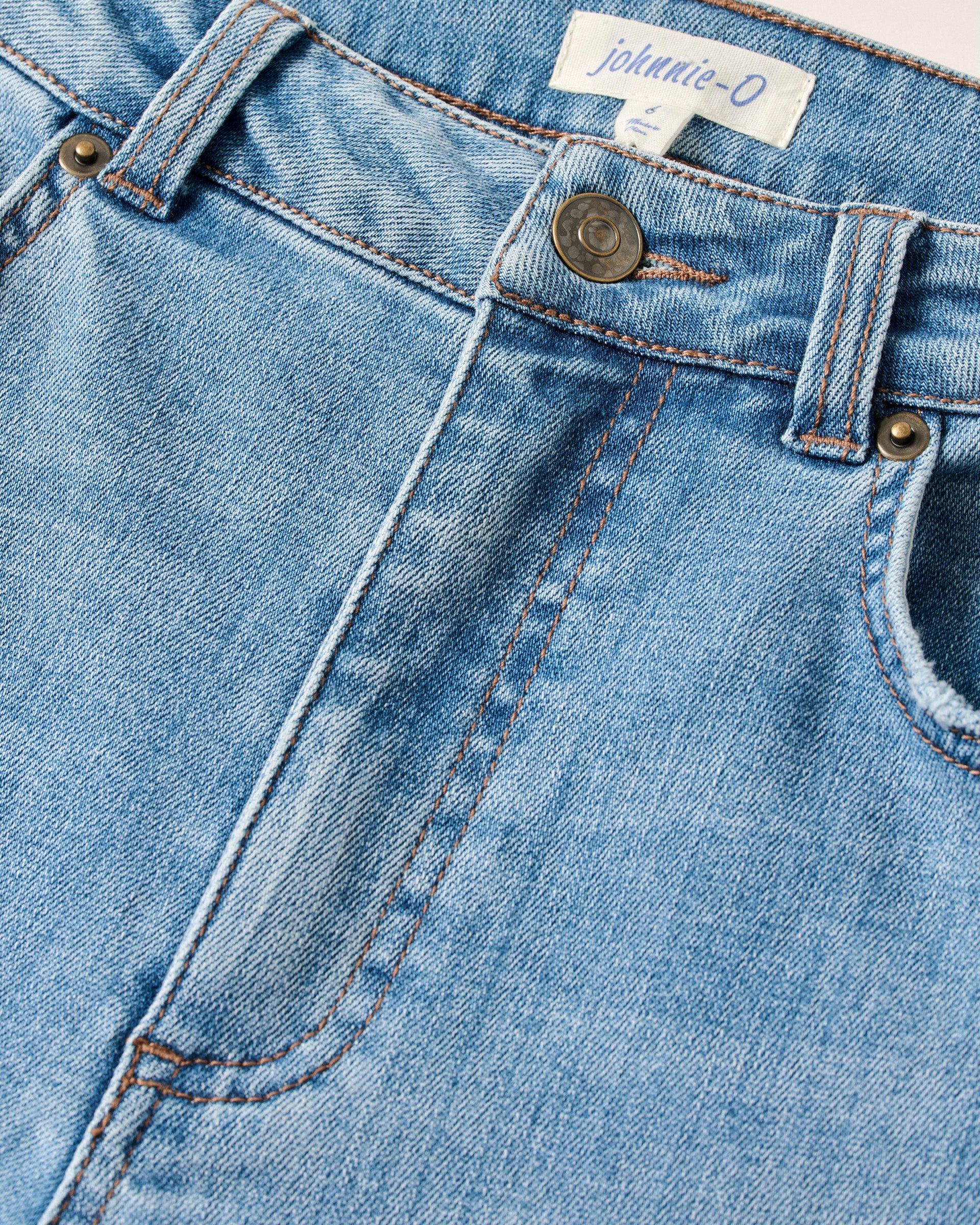 Johnnie-O Savanah Light Everyday Wash Jean, Crystal