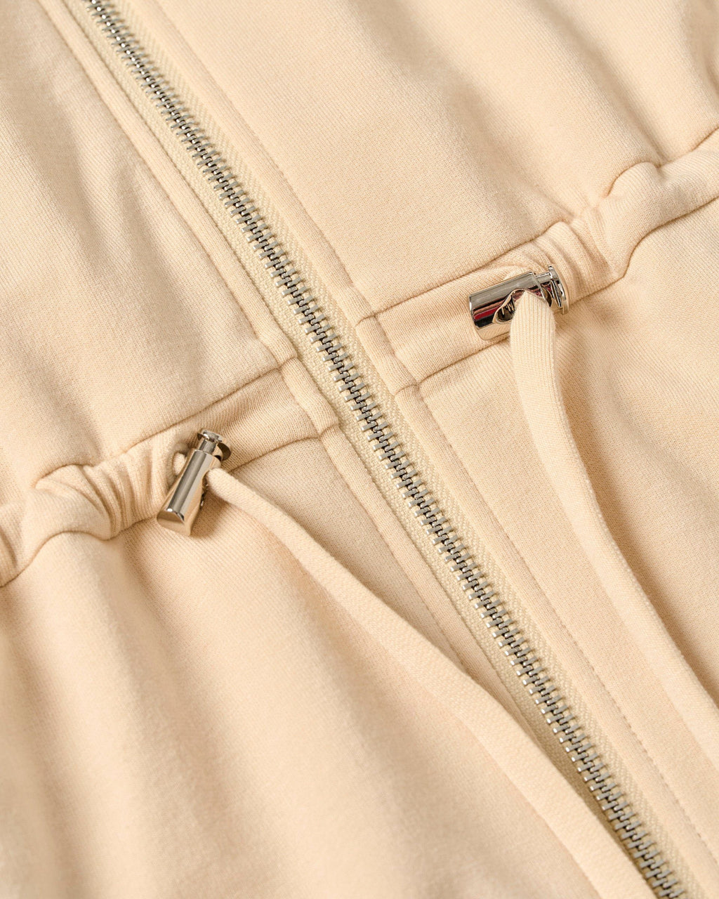 Johnnie-O Wilow Full Zip Cinch Waist Jacket, Oatmeal