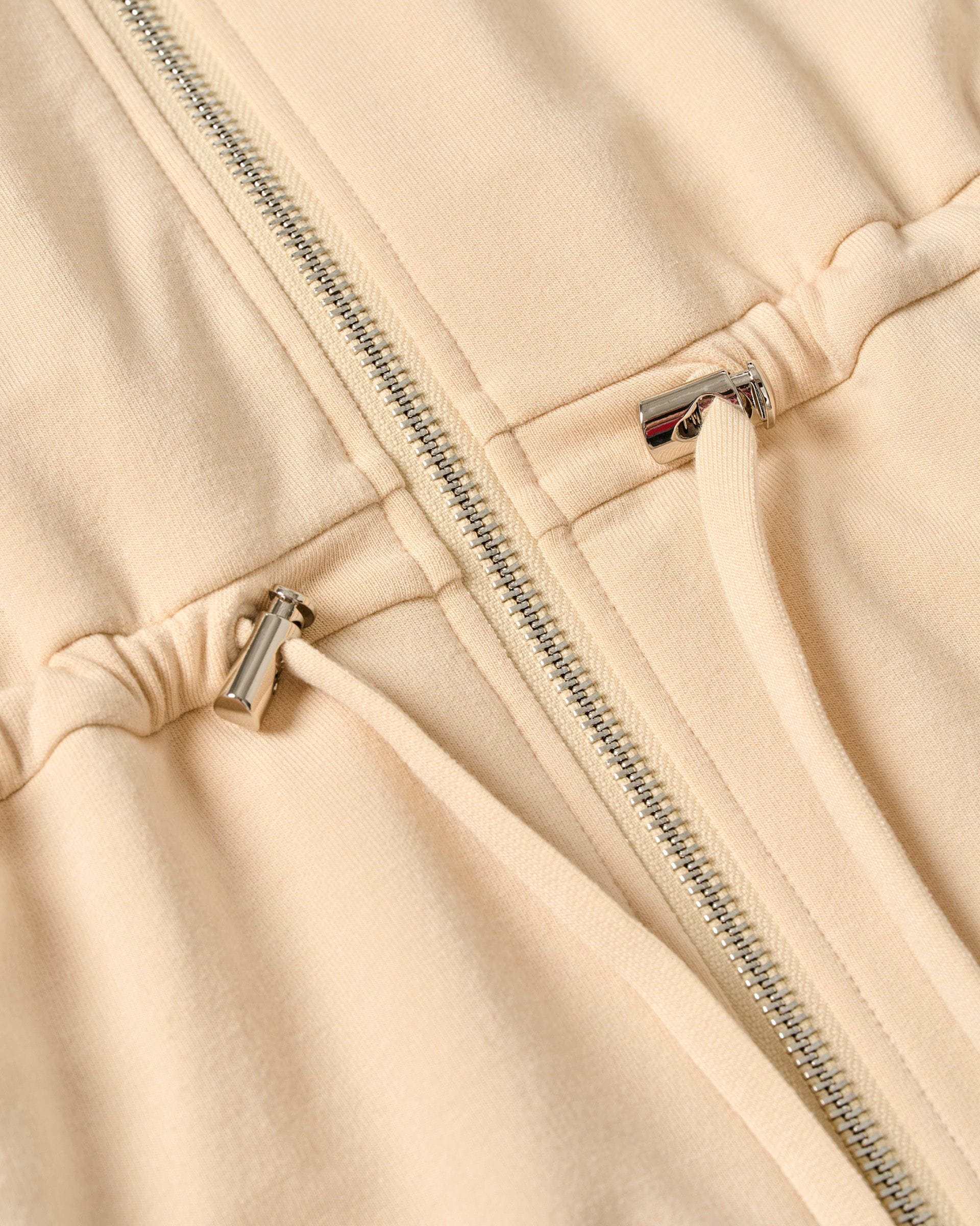 Johnnie-O Wilow Full Zip Cinch Waist Jacket, Oatmeal