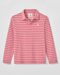 Johnnie-O Brannen Jr. Long Sleeve Polo, Malibu Red
