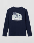Johnnie-O Coastal Vibe Jr. Long Sleeve Pocket T-Shirt, Navy