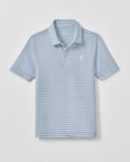Johnnie-O Performance Mesh Jr. Polo - Dru Stripe, Sailor