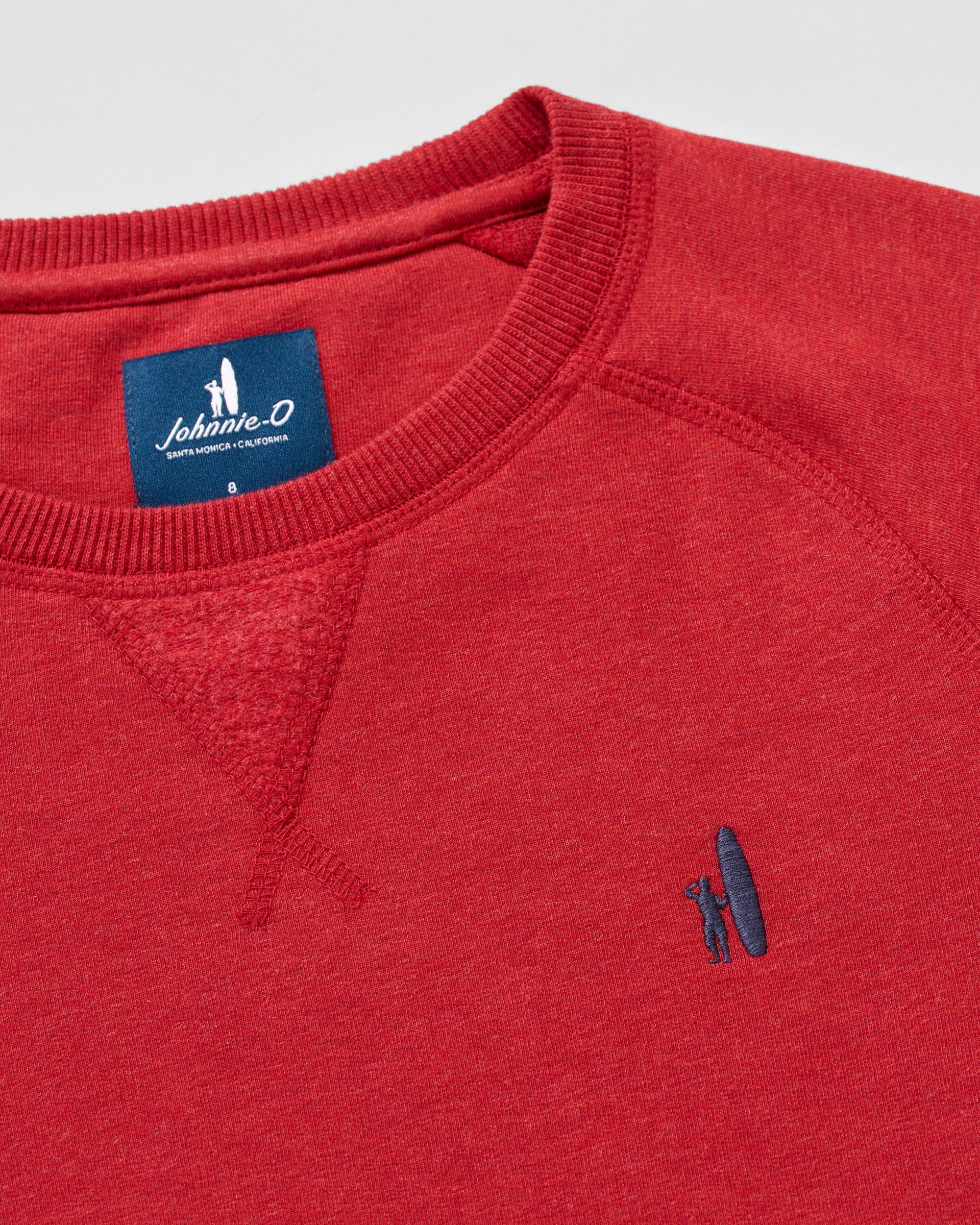 Johnnie-O Freeman Jr. Crewneck Fleece Sweatshirt - Surfer Logo