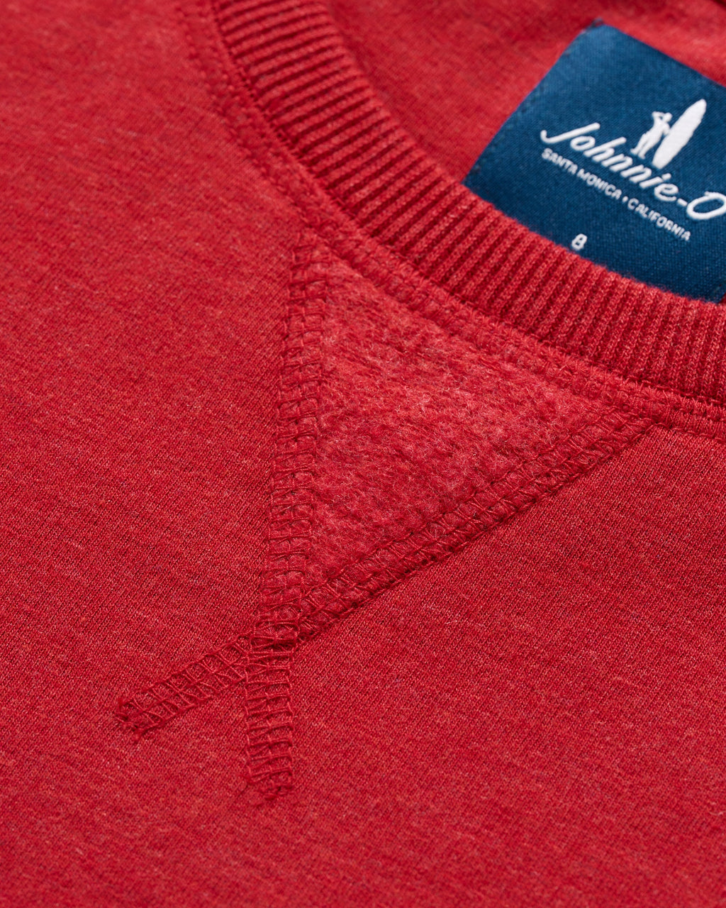Johnnie-O Freeman Jr. Crewneck Fleece Sweatshirt - Surfer Logo