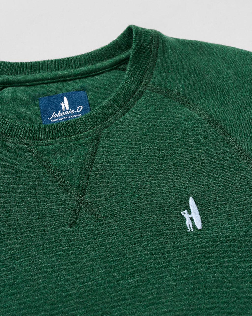 Johnnie-O Freeman Jr. Crewneck Fleece Sweatshirt - Surfer Logo