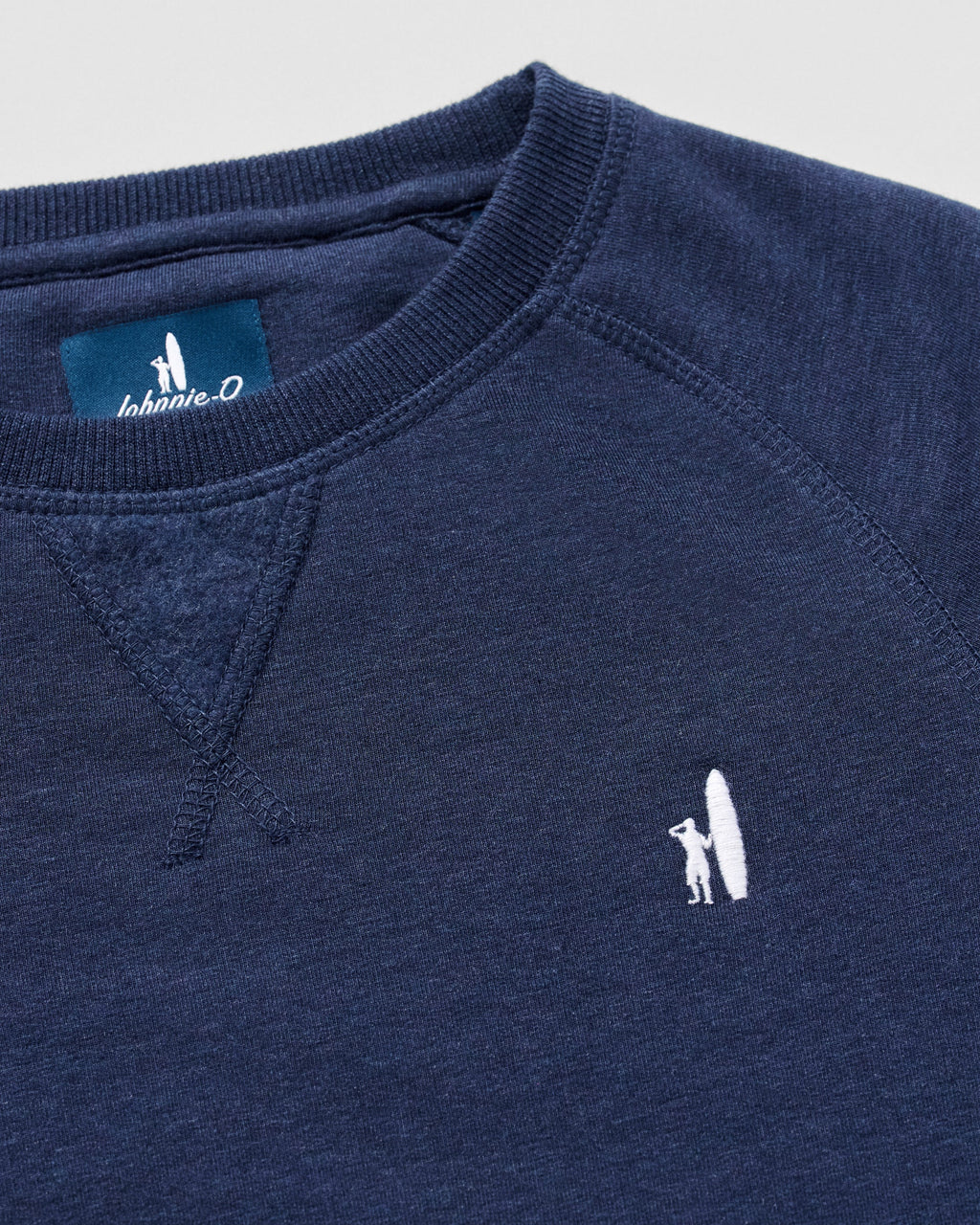 Johnnie-O Freeman Jr. Crewneck Fleece Sweatshirt - Surfer Logo