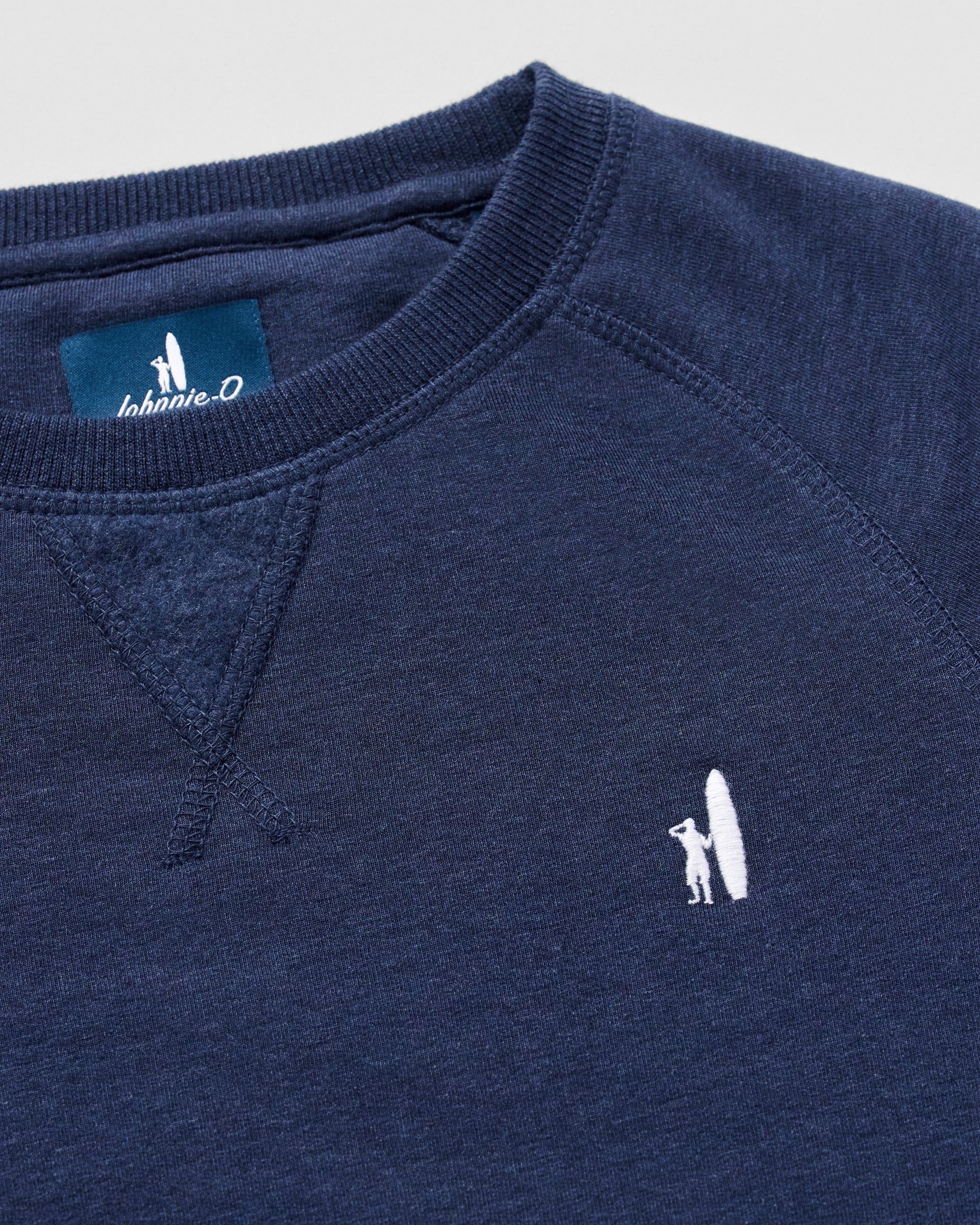 Johnnie-O Freeman Jr. Crewneck Fleece Sweatshirt - Surfer Logo