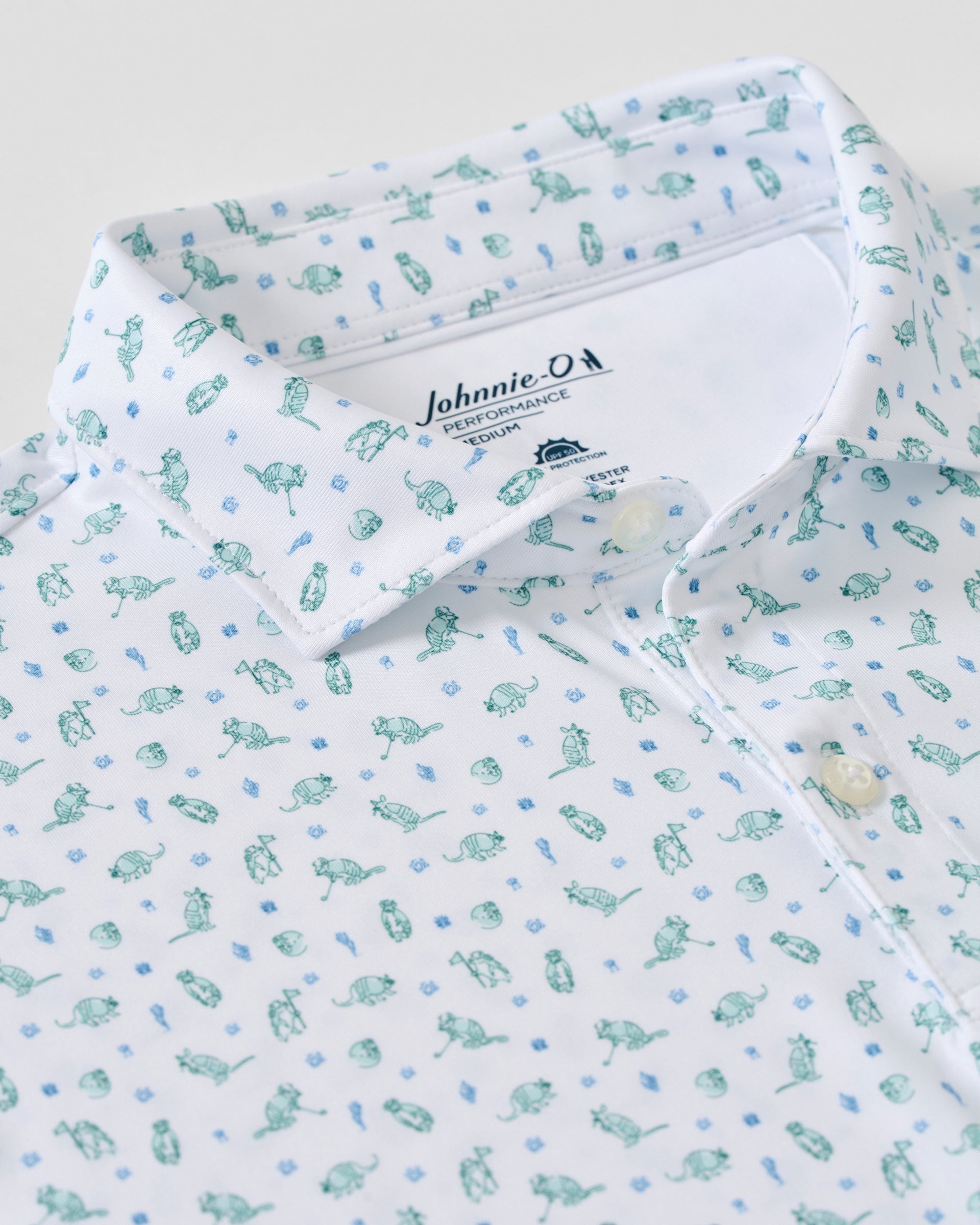 Johnnie-O Performance Jersey Polo - Armadillo