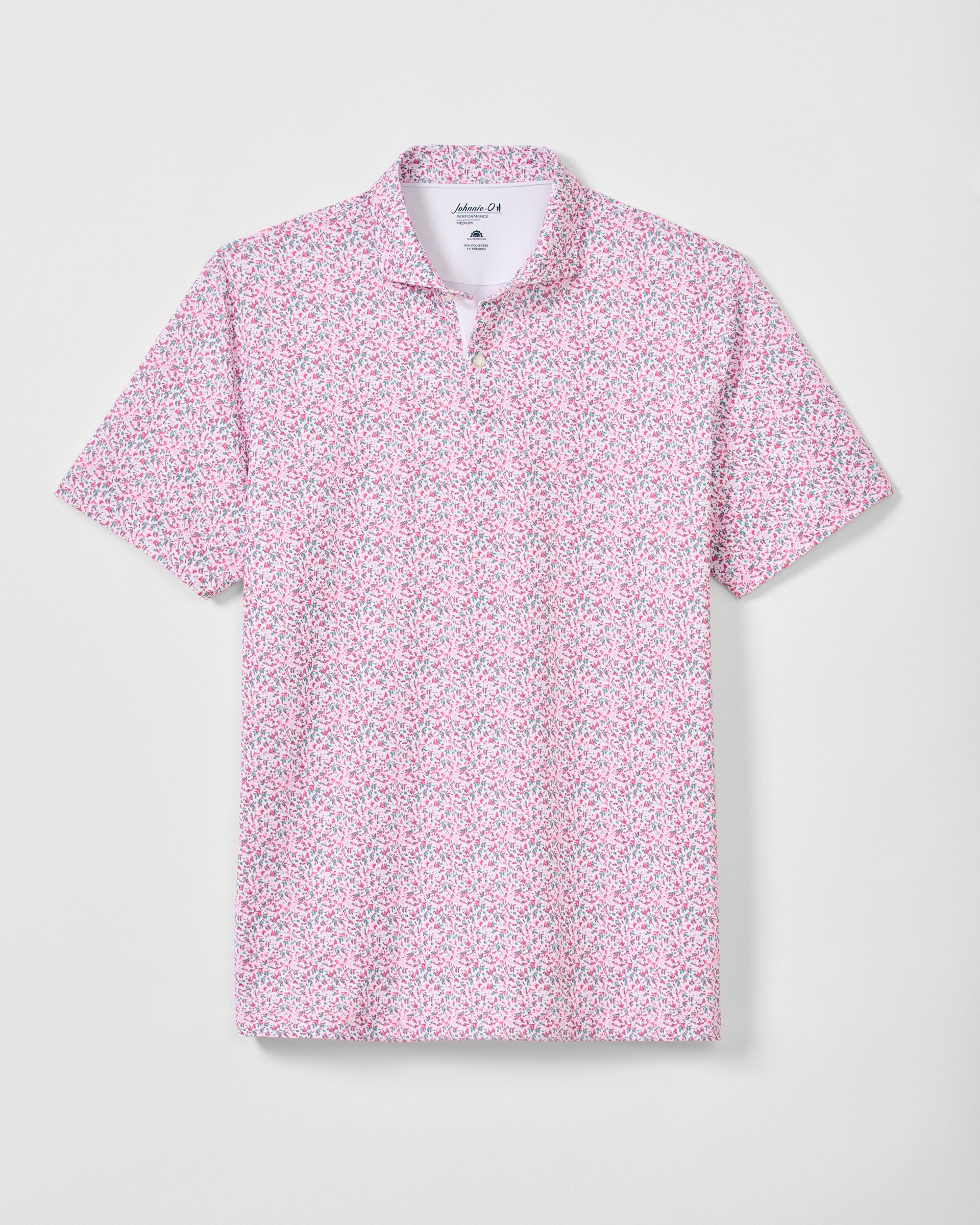 Johnnie-O Performance Mesh Polo - Bloom Neat