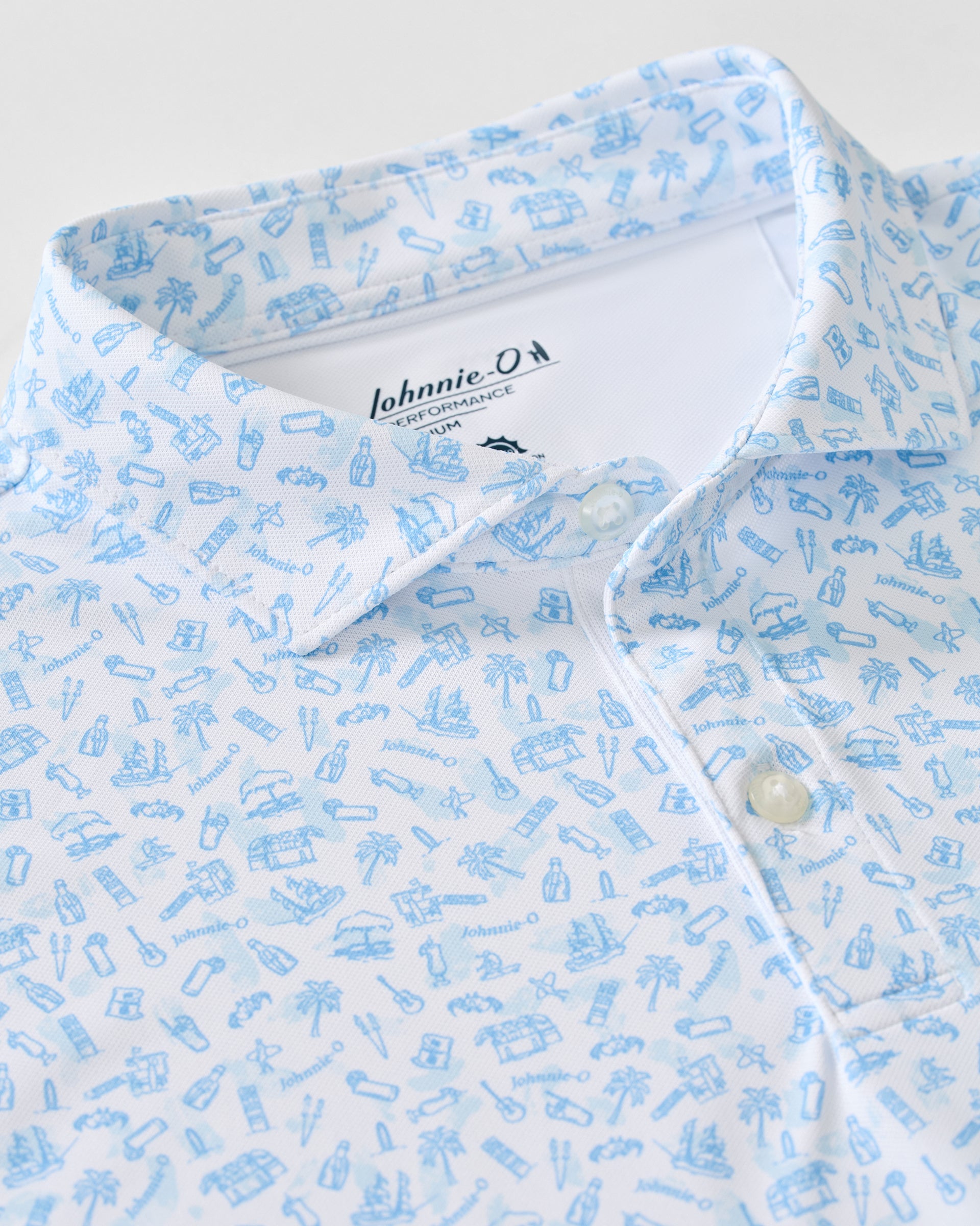 Johnnie-O Performance Mesh Polo - Cabo Breaks