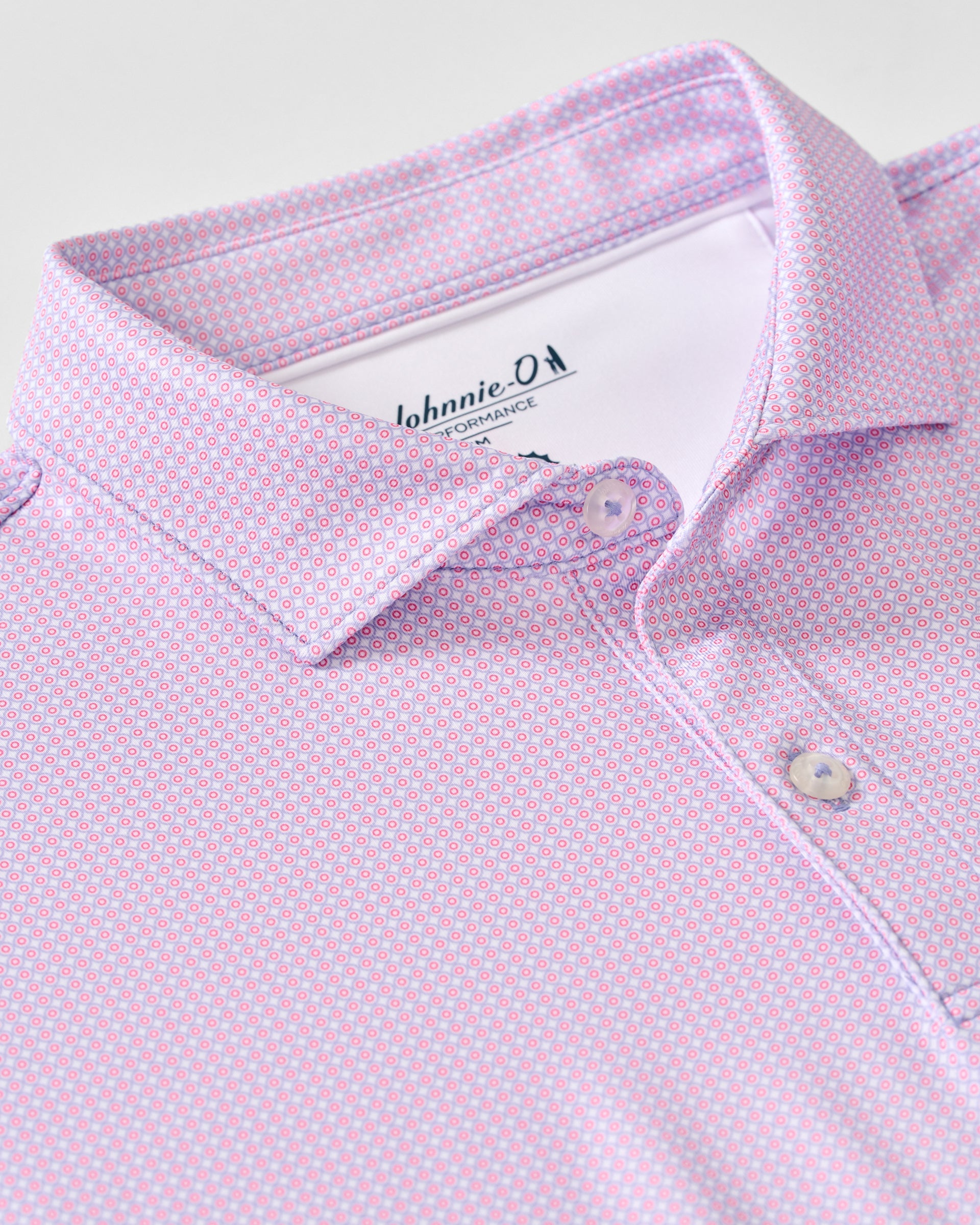 Johnnie-O Performance Jersey Polo - Dot Neat