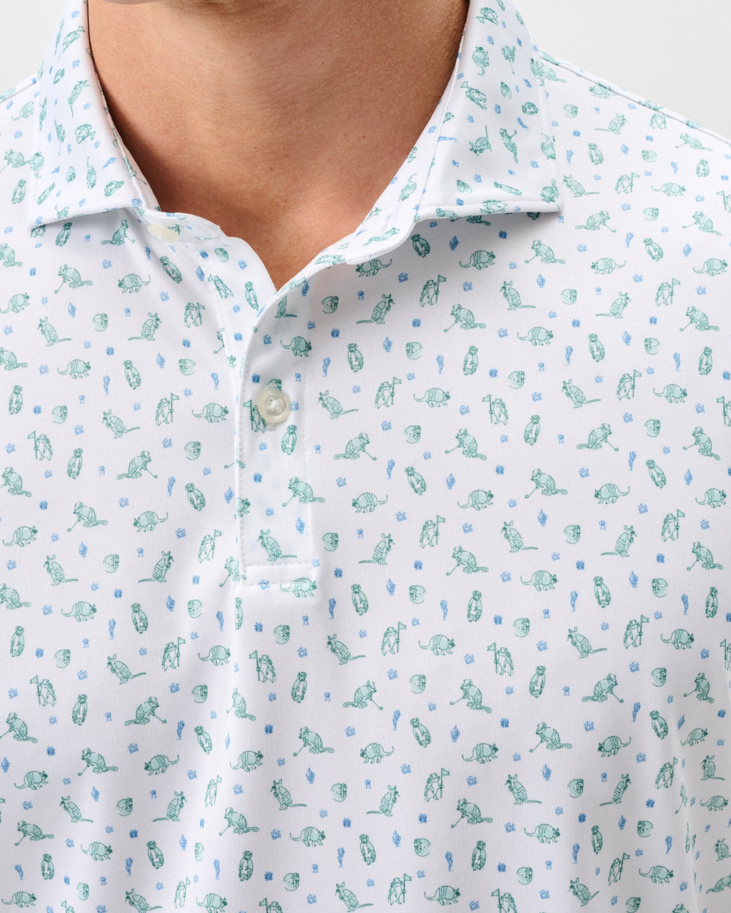 Johnnie-O Performance Jersey Polo - Armadillo
