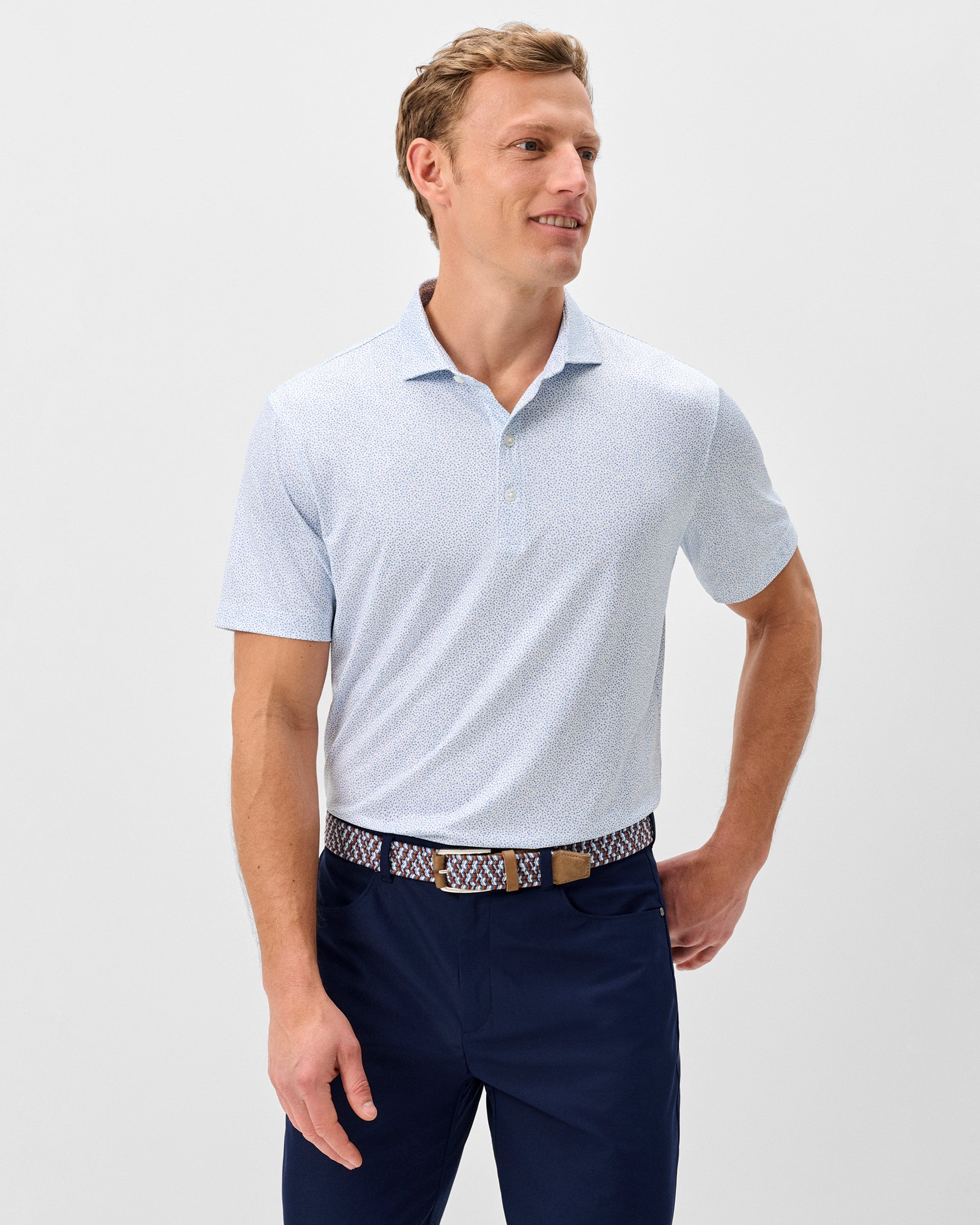 Johnnie-O Performance Jersey Polo - Autumn Neat