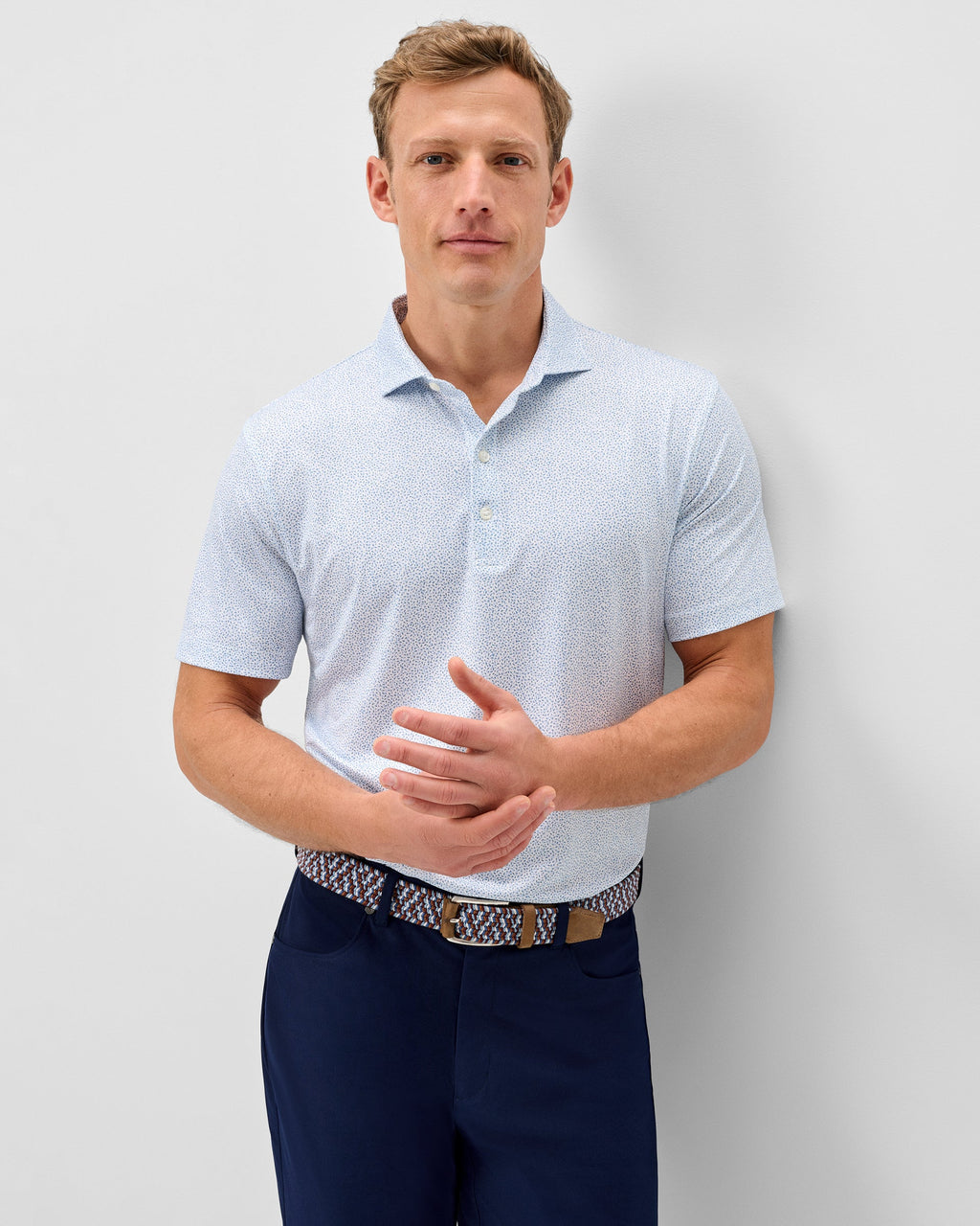 Johnnie-O Performance Jersey Polo - Autumn Neat