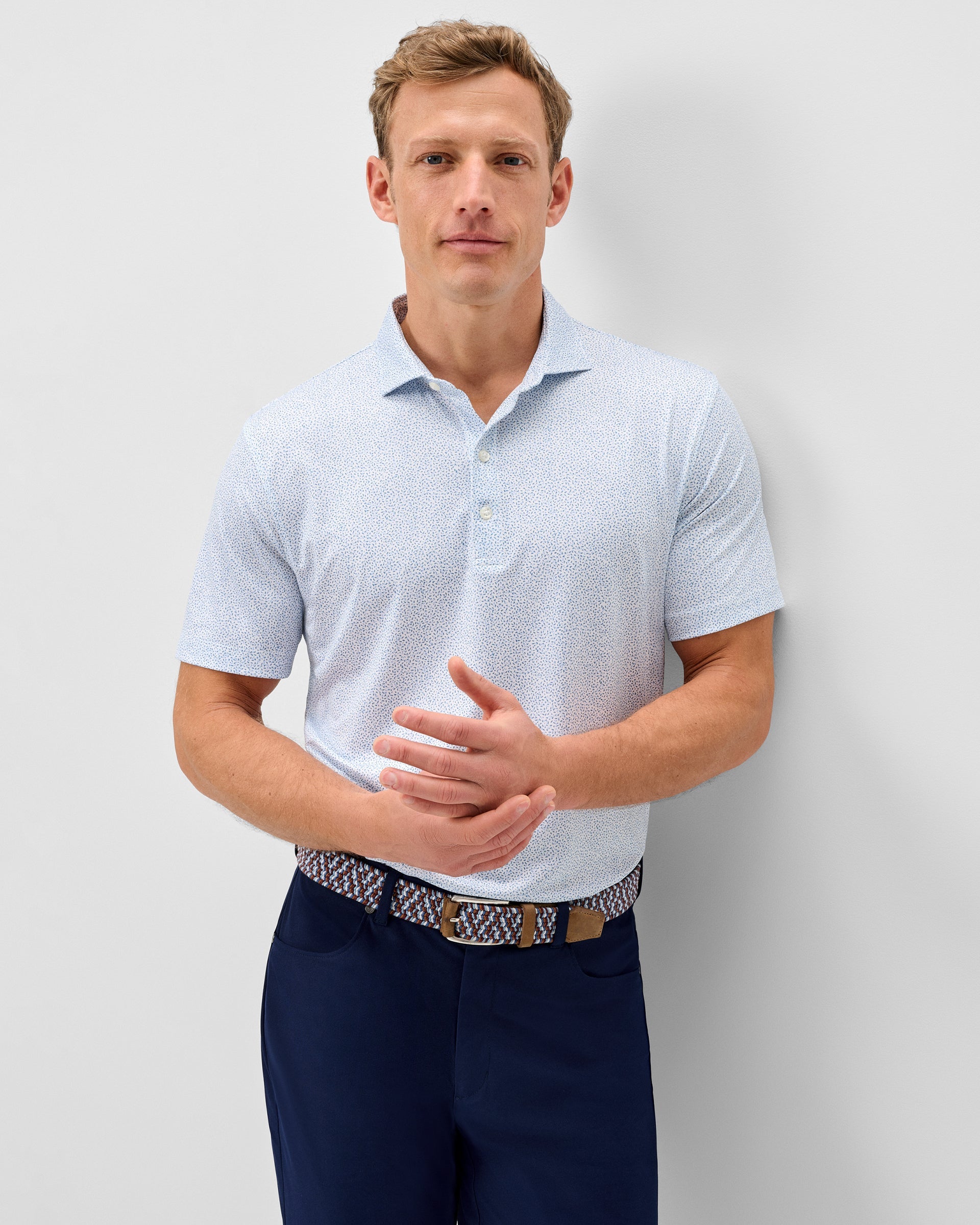 Johnnie-O Performance Jersey Polo - Autumn Neat