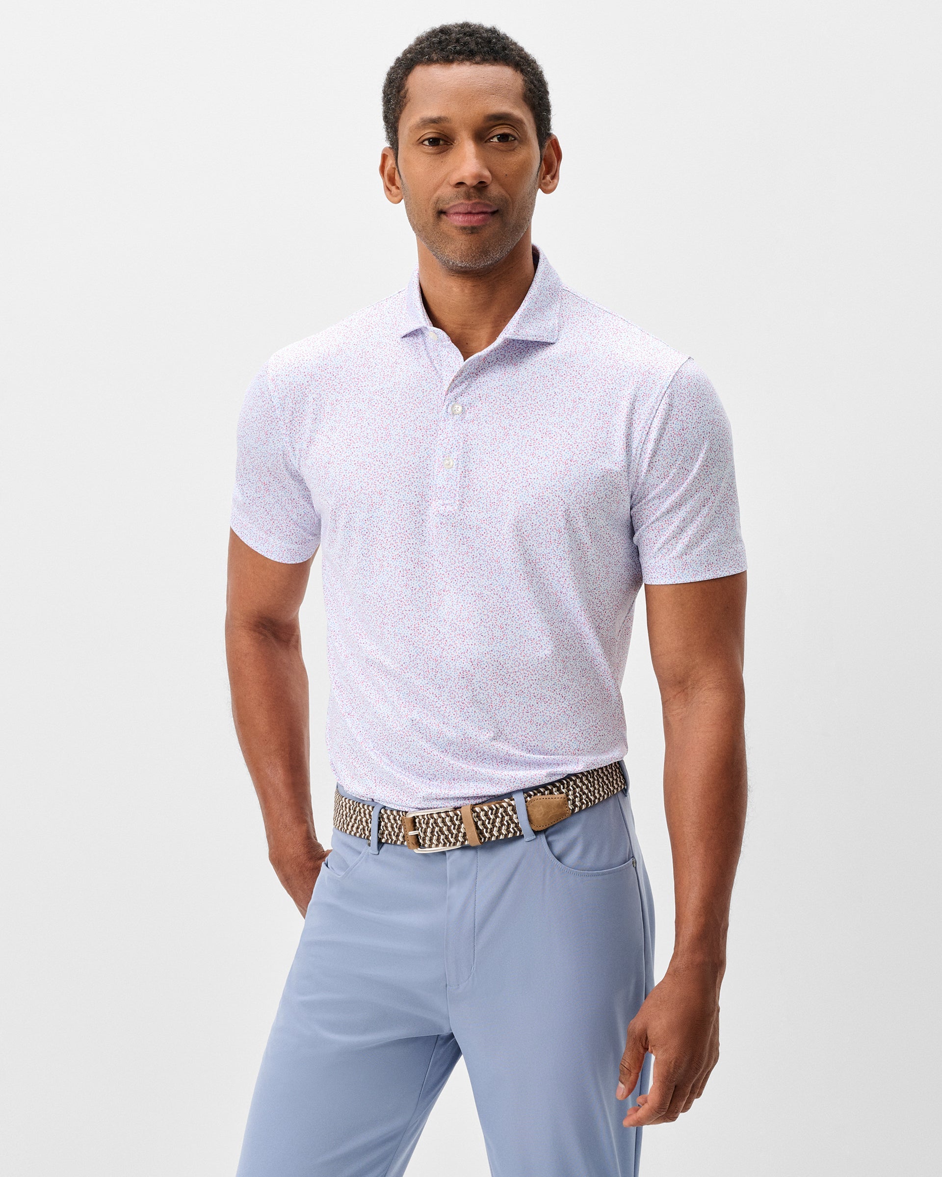 Johnnie-O Performance Jersey Polo - Autumn Neat