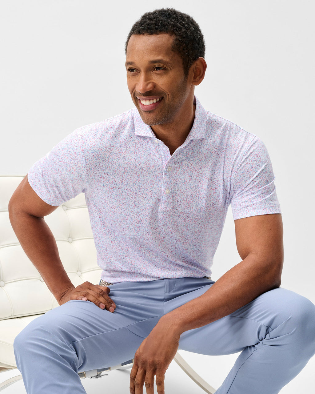 Johnnie-O Performance Jersey Polo - Autumn Neat