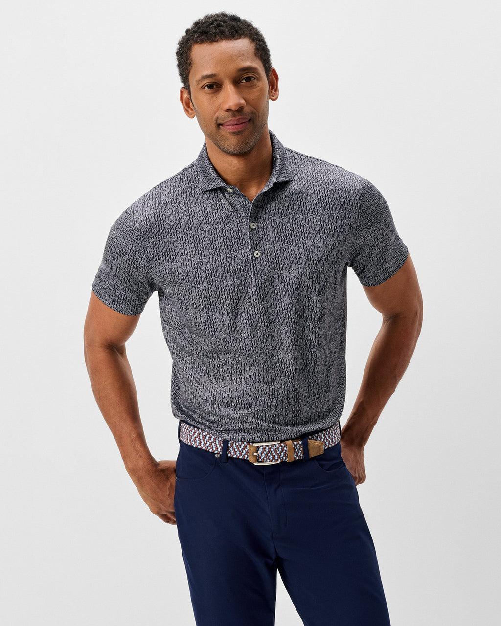 Johnnie-O Performance Jersey Polo - Bars Open