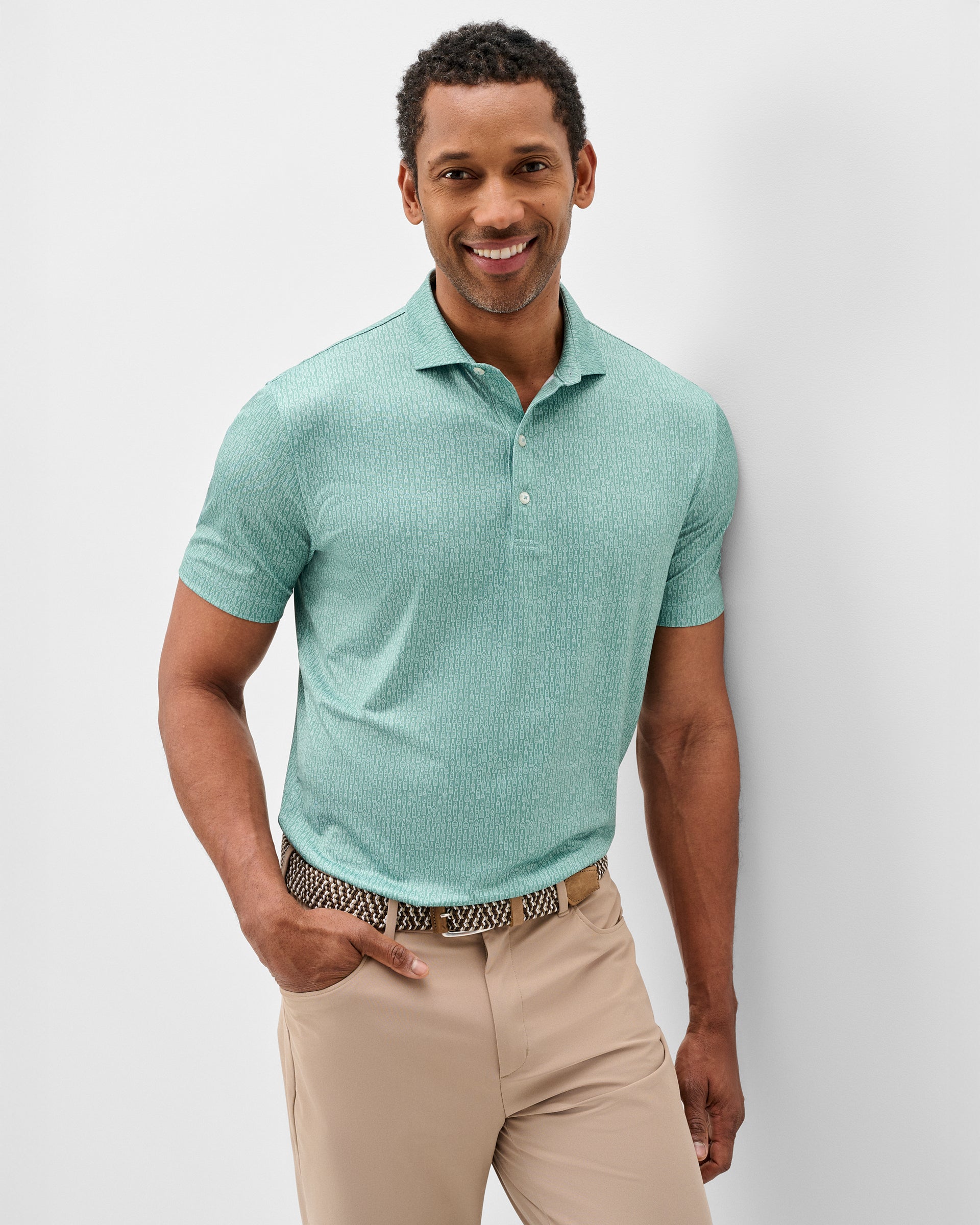 Johnnie-O Performance Jersey Polo - Bars Open