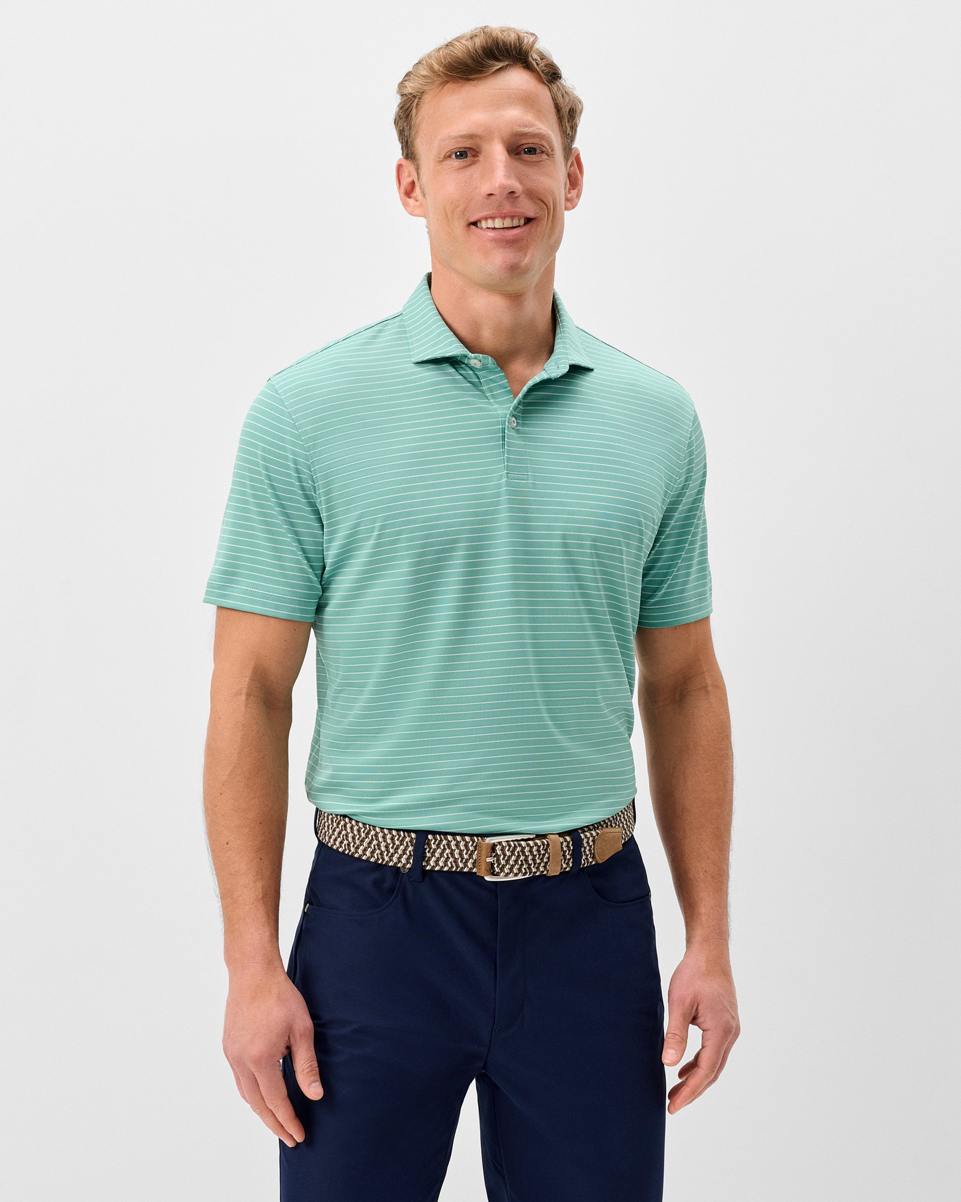 Johnnie-O Performance Jersey Polo - Beau Stripe