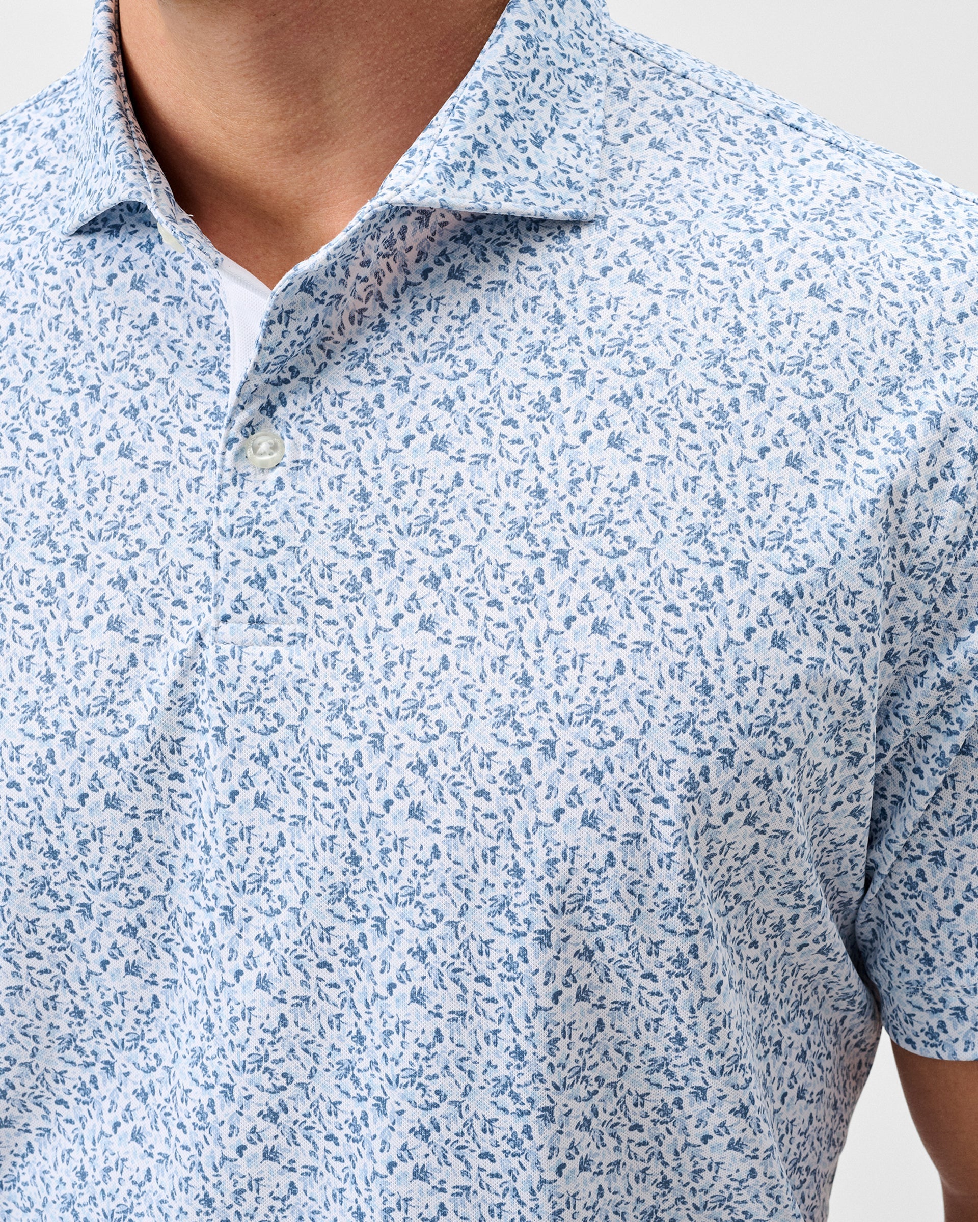 Johnnie-O Performance Mesh Polo - Bloom Neat
