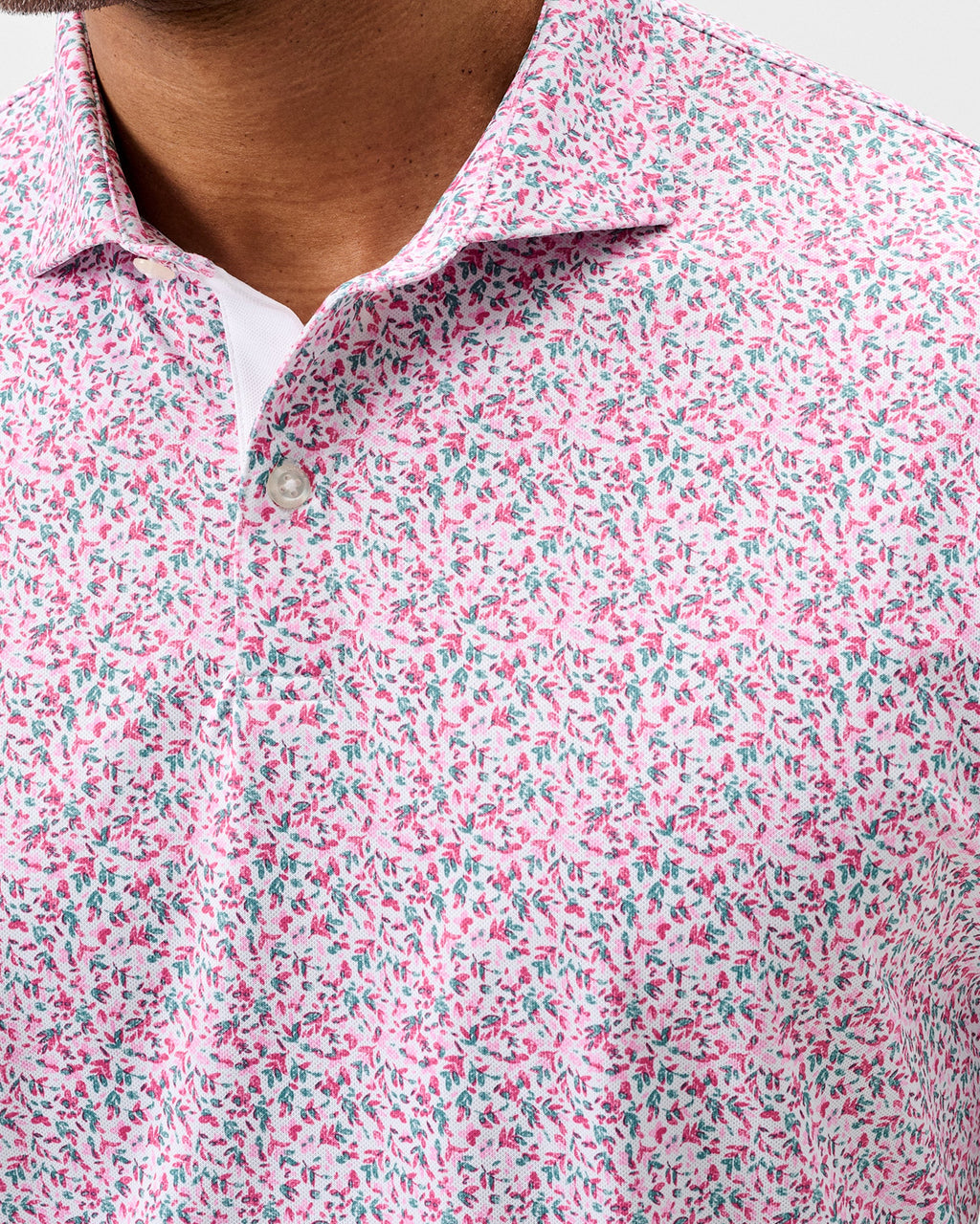 Johnnie-O Performance Mesh Polo - Bloom Neat