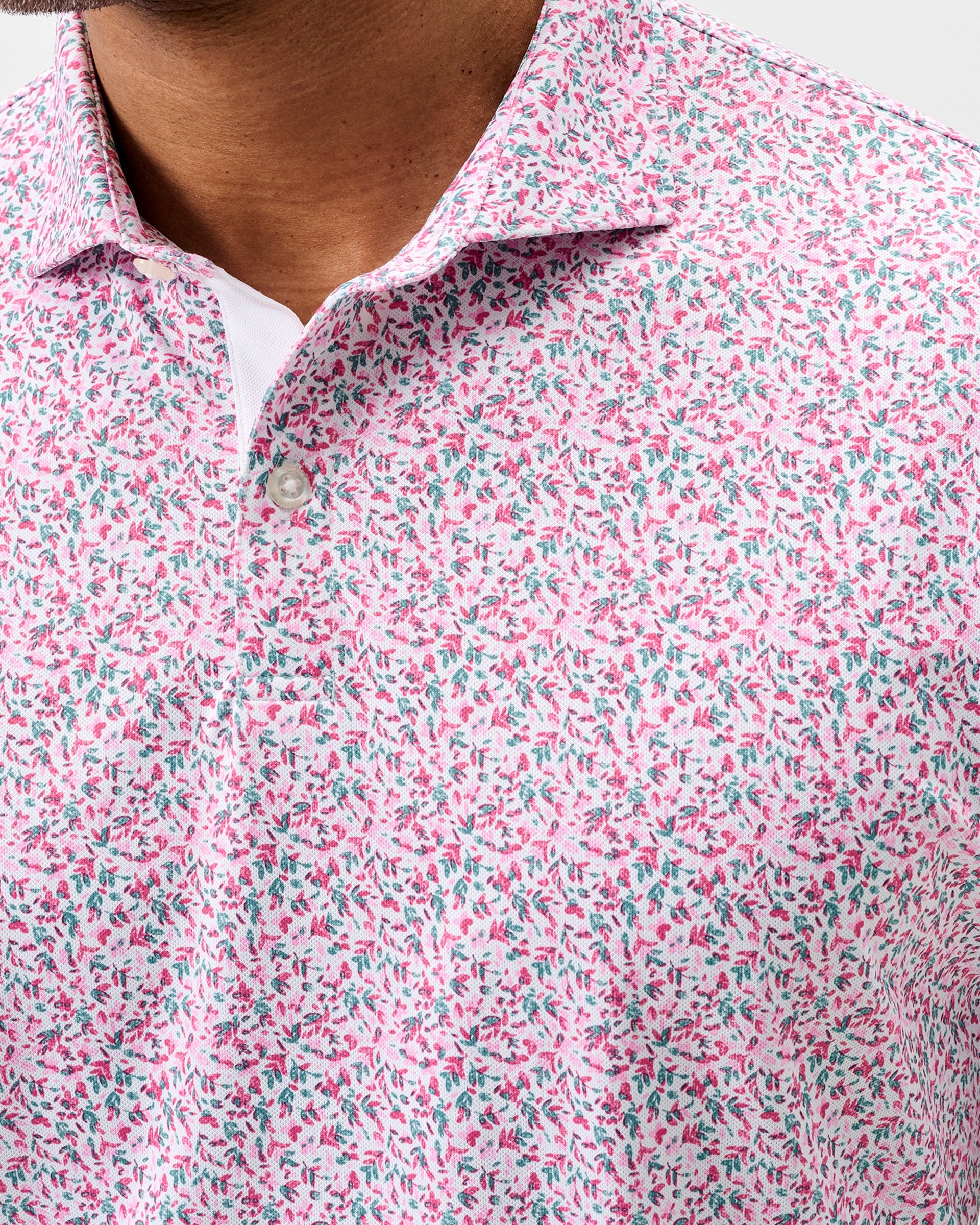 Johnnie-O Performance Mesh Polo - Bloom Neat