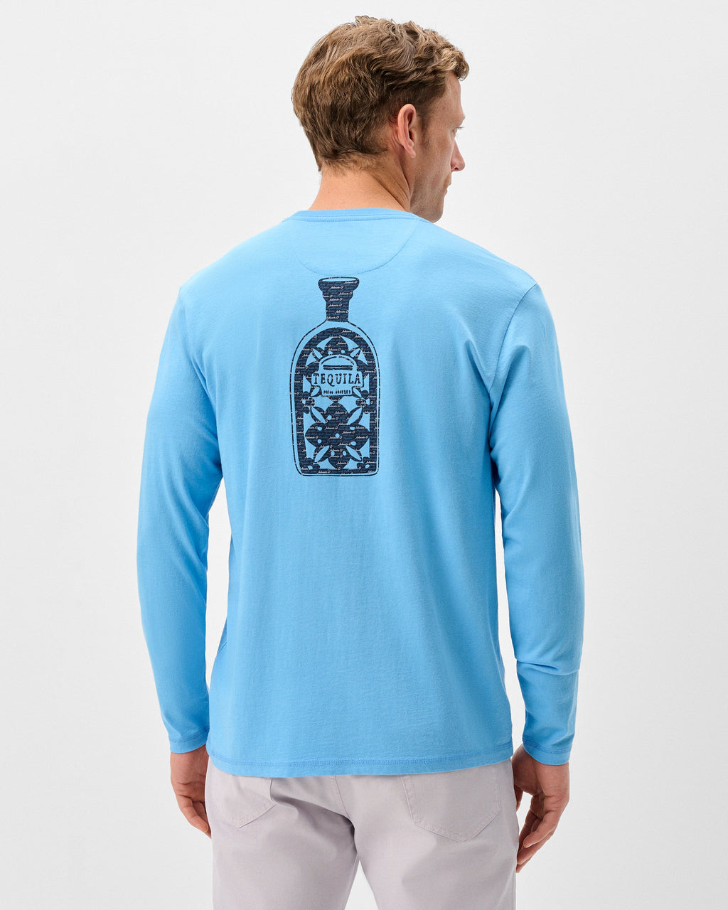 Johnnie-O Long Sleeve Pocket T-Shirt - Blue Agave