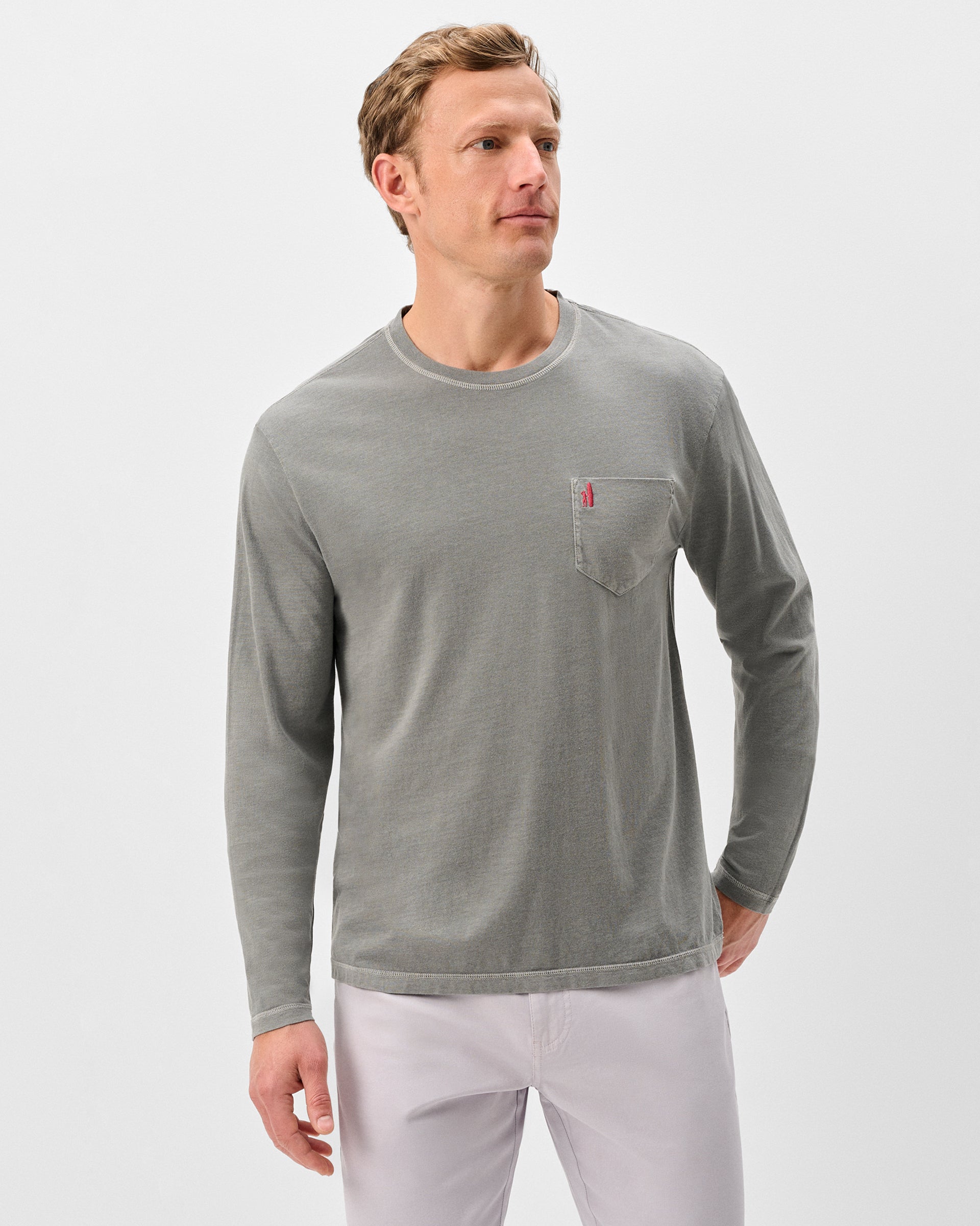 Johnnie-O Brennan Long Sleeve Cotton Blend T-Shirt