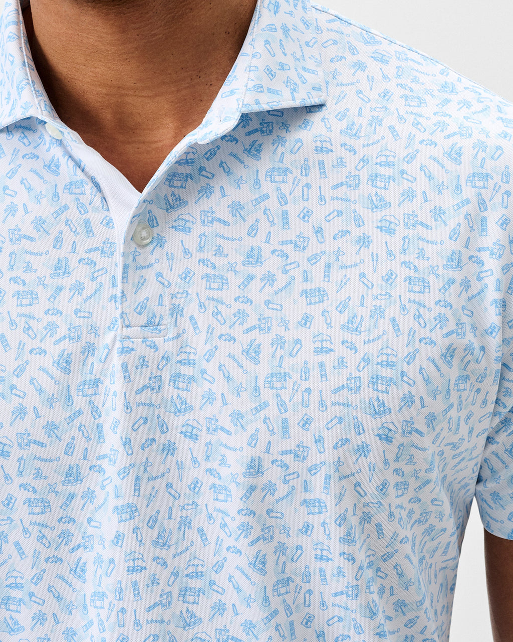 Johnnie-O Performance Mesh Polo - Cabo Breaks