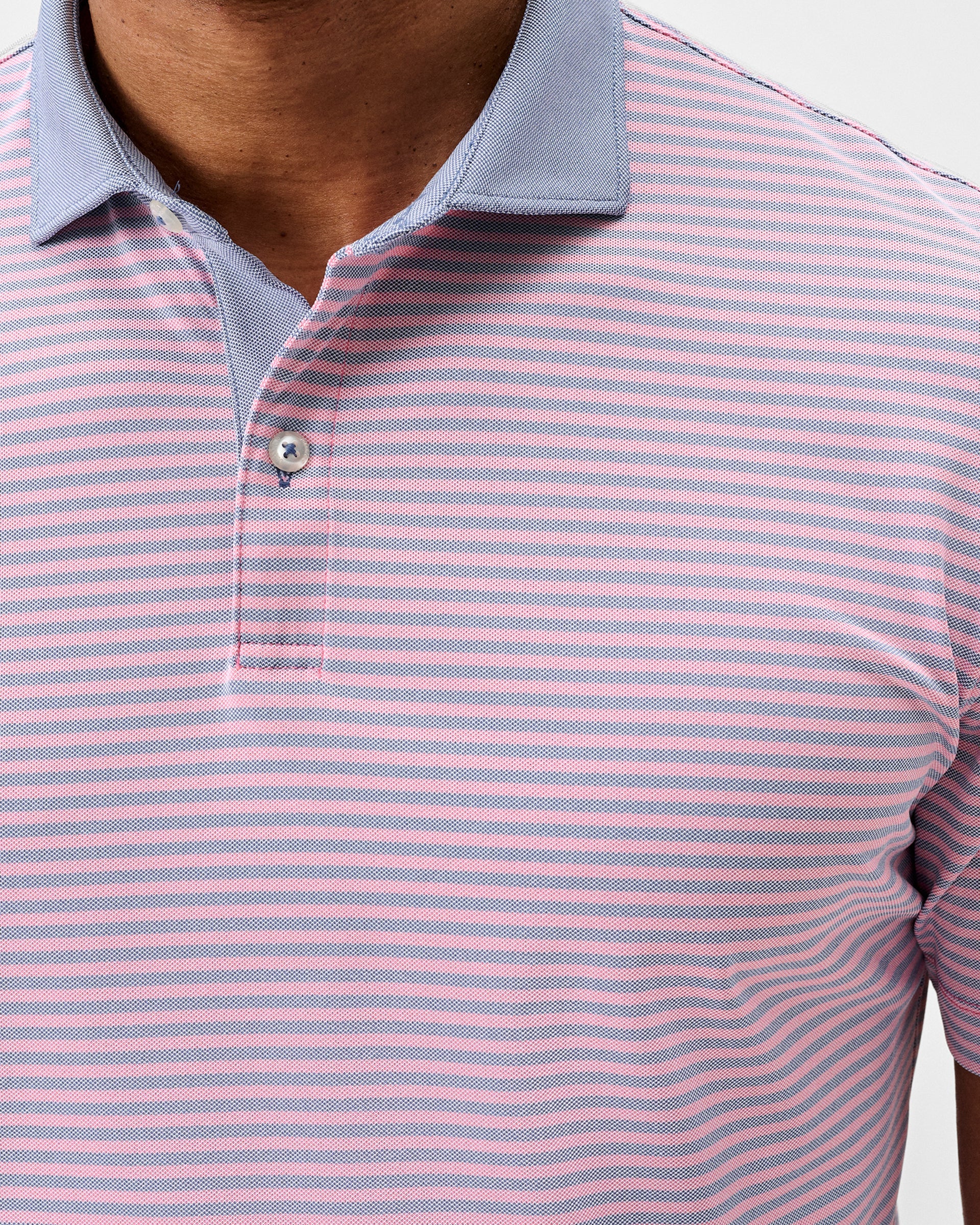 Johnnie-O Performance Mesh Polo - Cruz Solid Collar
