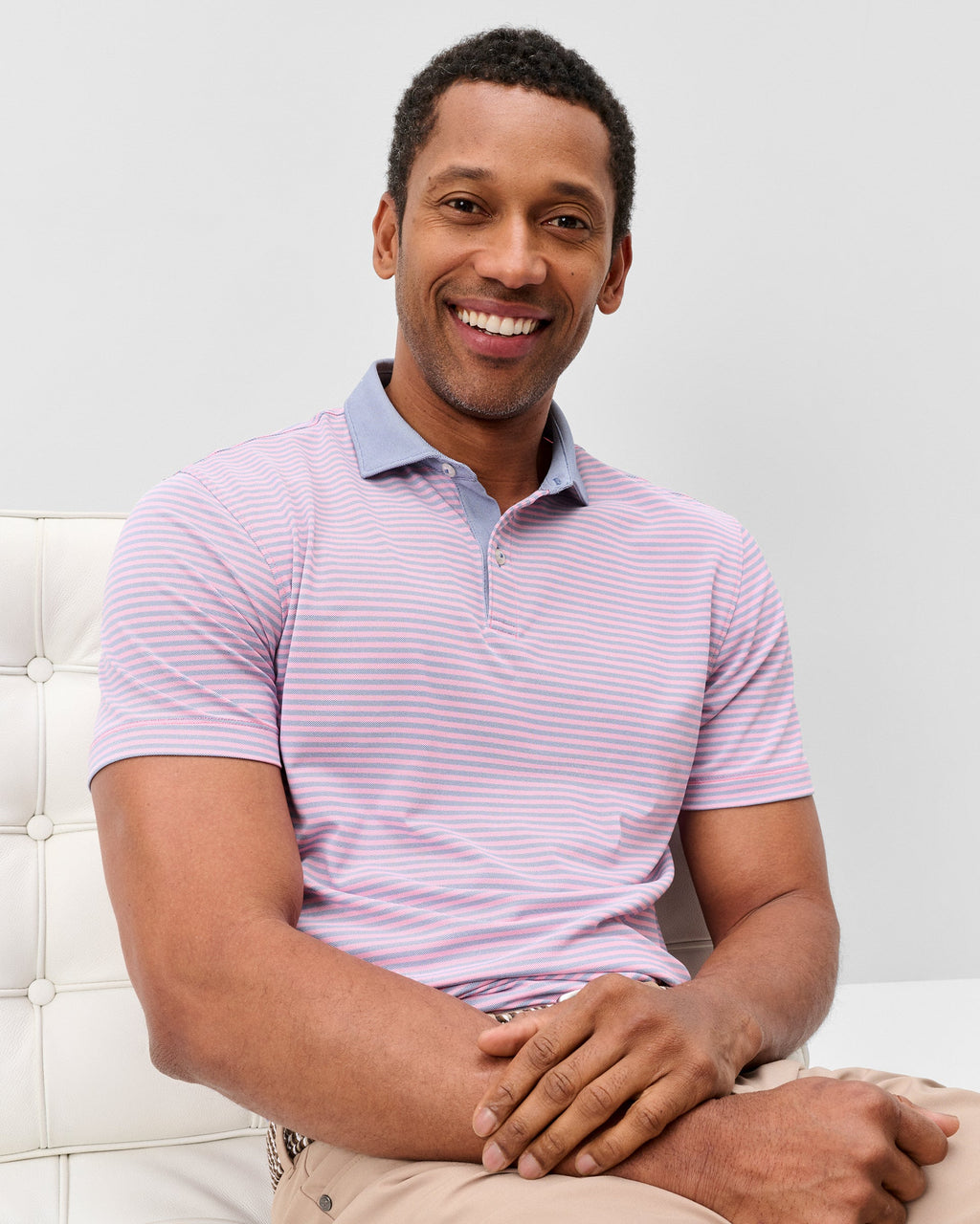 Johnnie-O Performance Mesh Polo - Cruz Solid Collar