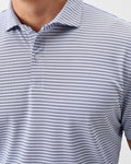 Johnnie-O Performance Mesh Polo - Cruz Stripe, Navy Viola