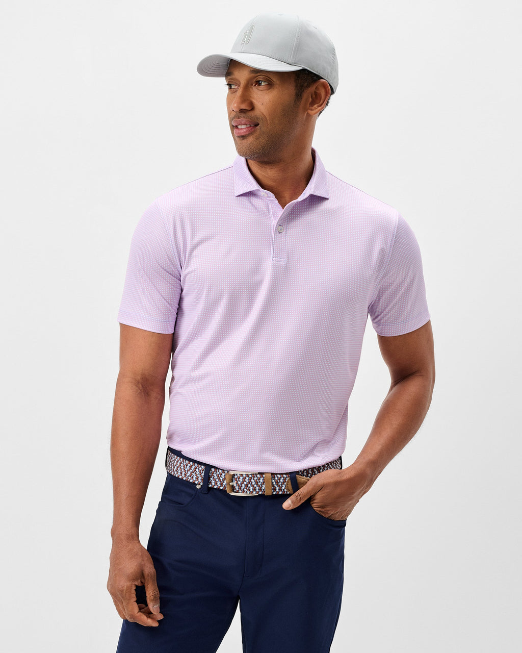 Johnnie-O Performance Jersey Polo - Dot Neat