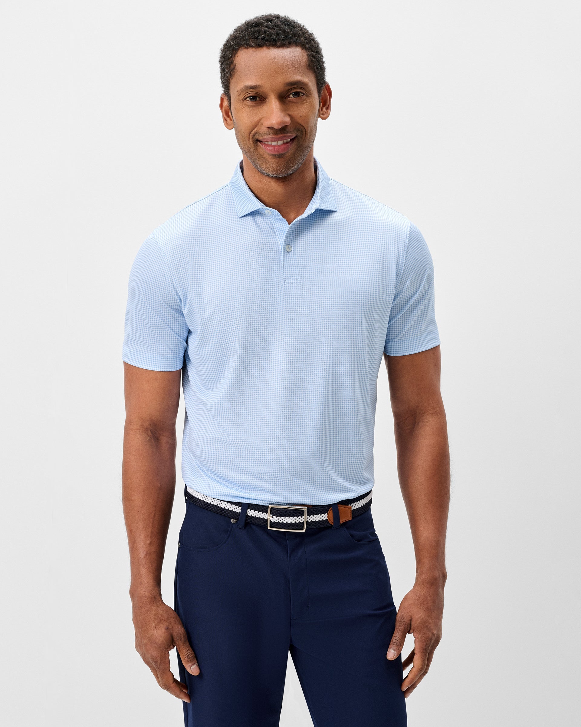 Johnnie-O Performance Jersey Polo - Dot Neat
