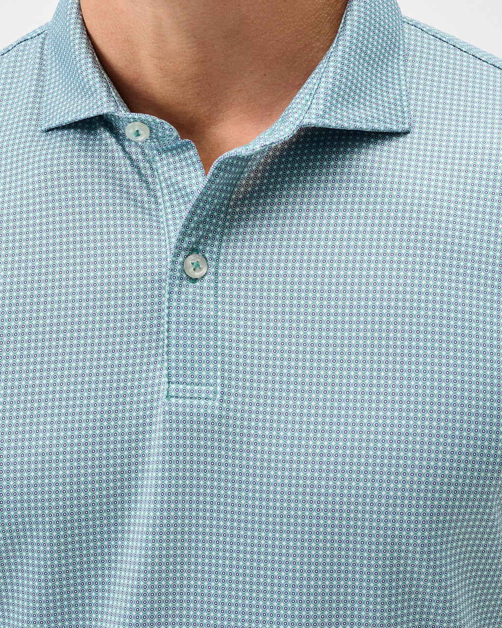 Johnnie-O Performance Jersey Polo - Dot Neat