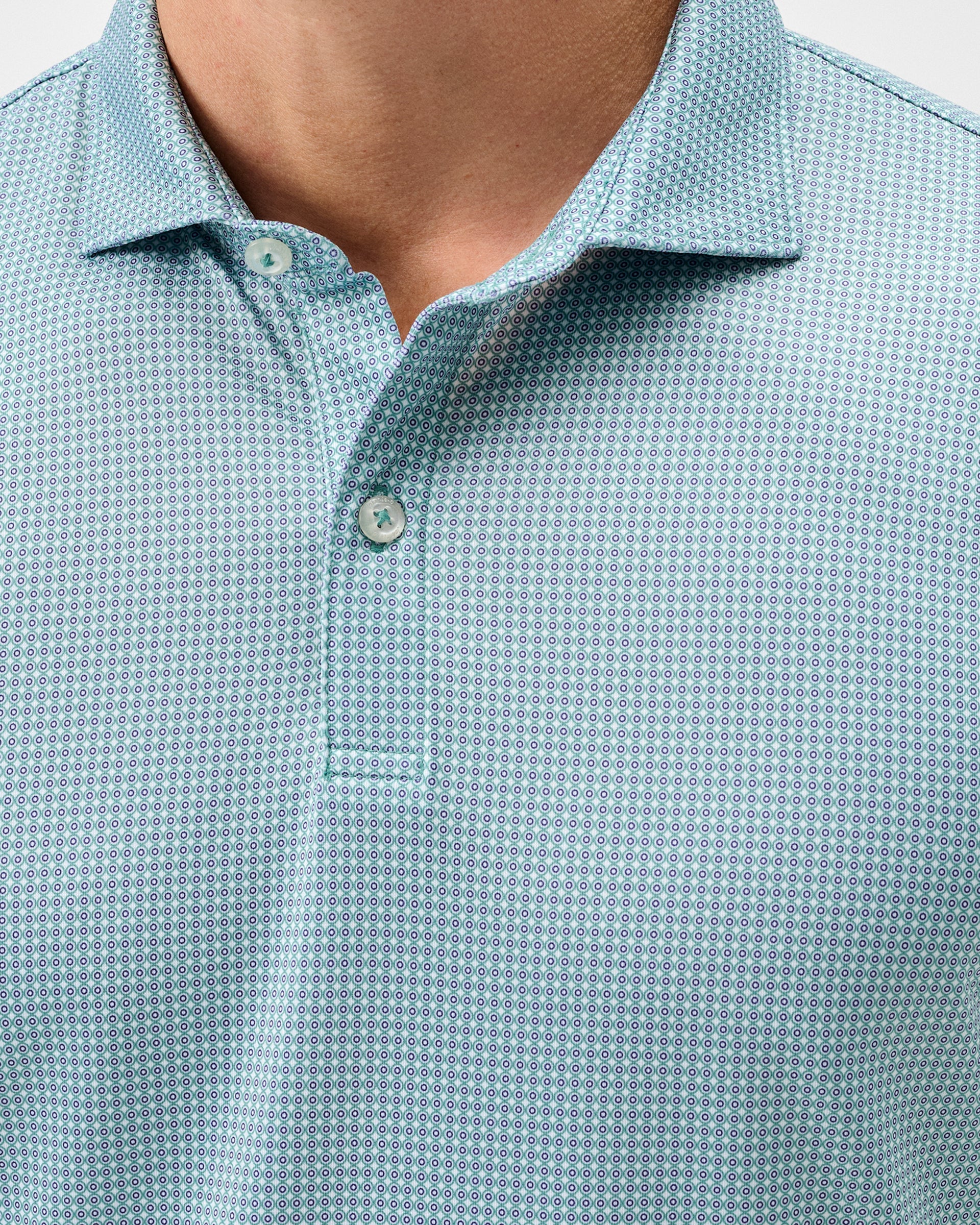 Johnnie-O Performance Jersey Polo - Dot Neat