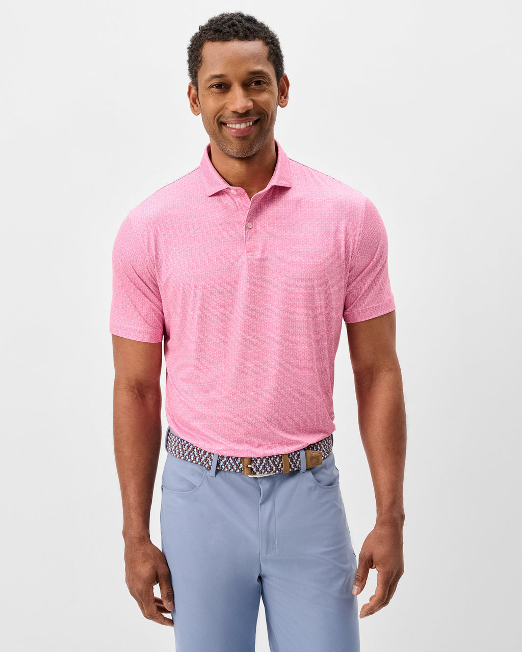 Johnnie-O Featherweight Performance Polo - Fall Flower