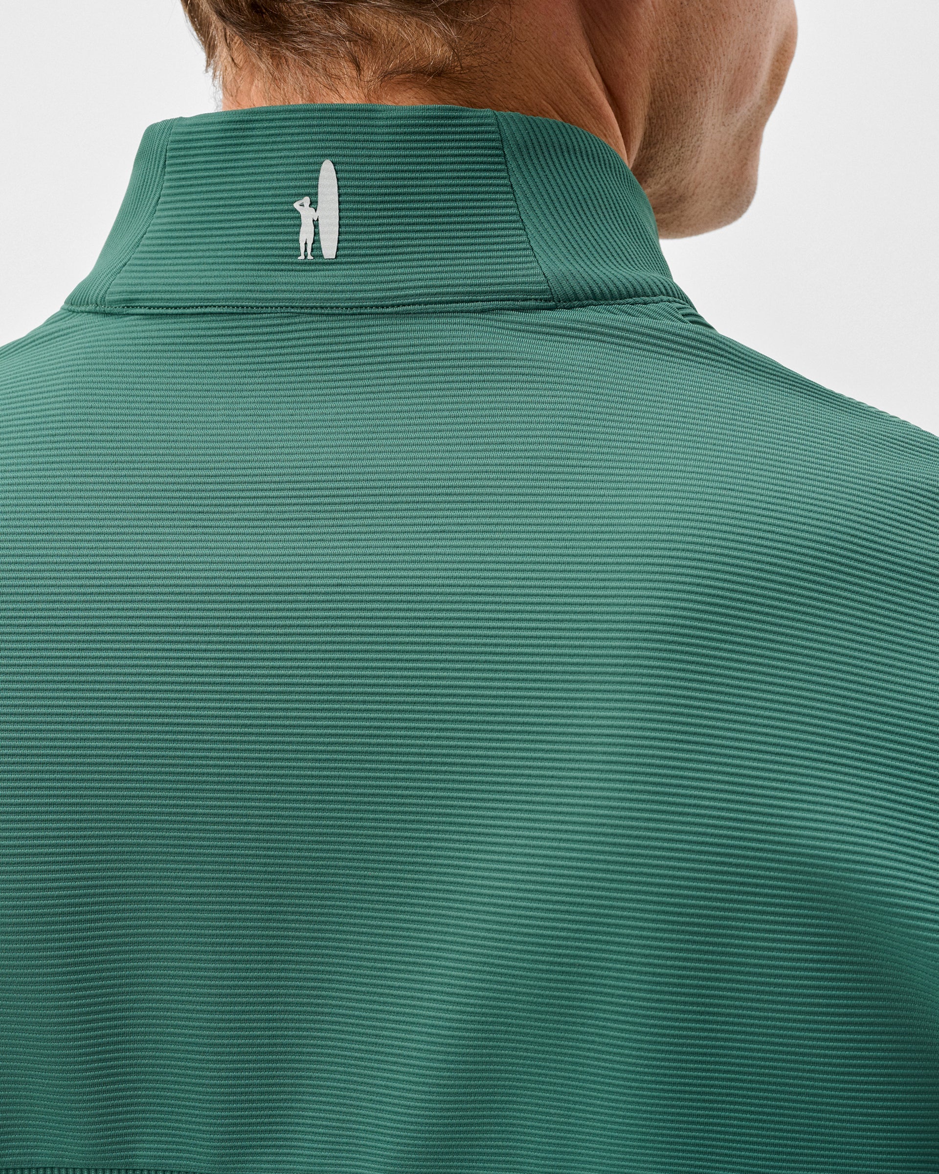Johnnie-O Hoppin Ribbed Knit Performance 1/4 Zip Pullover